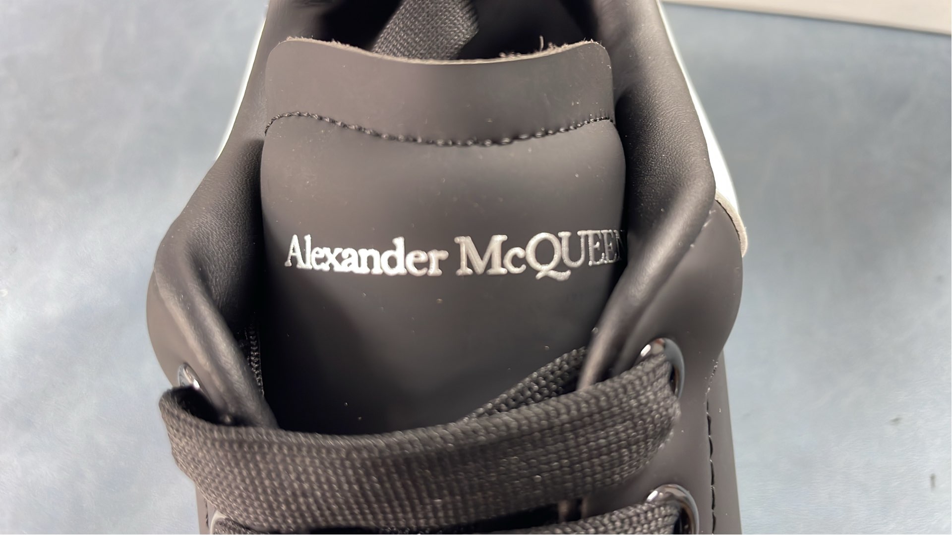 Alexander McQueen White Leather Sneakers with Thick Sole