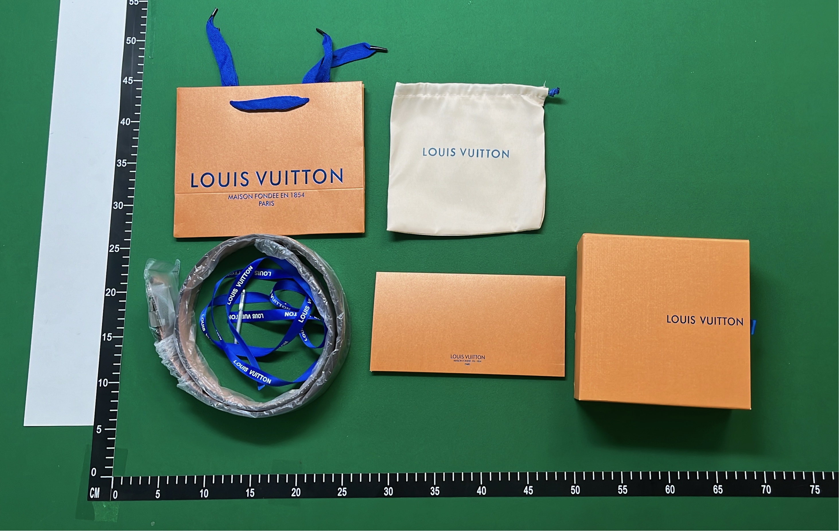 LV Monogram Canvas Belt with Gold Buckle
