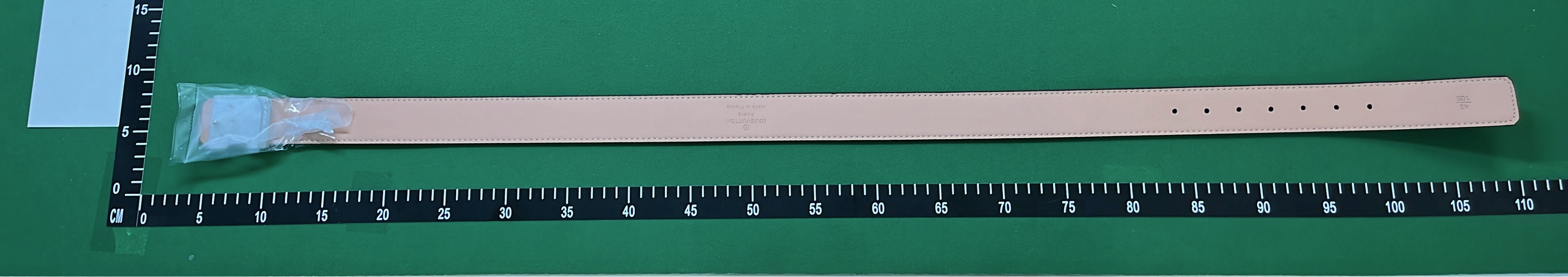 LV Monogram Canvas Belt with Gold Buckle