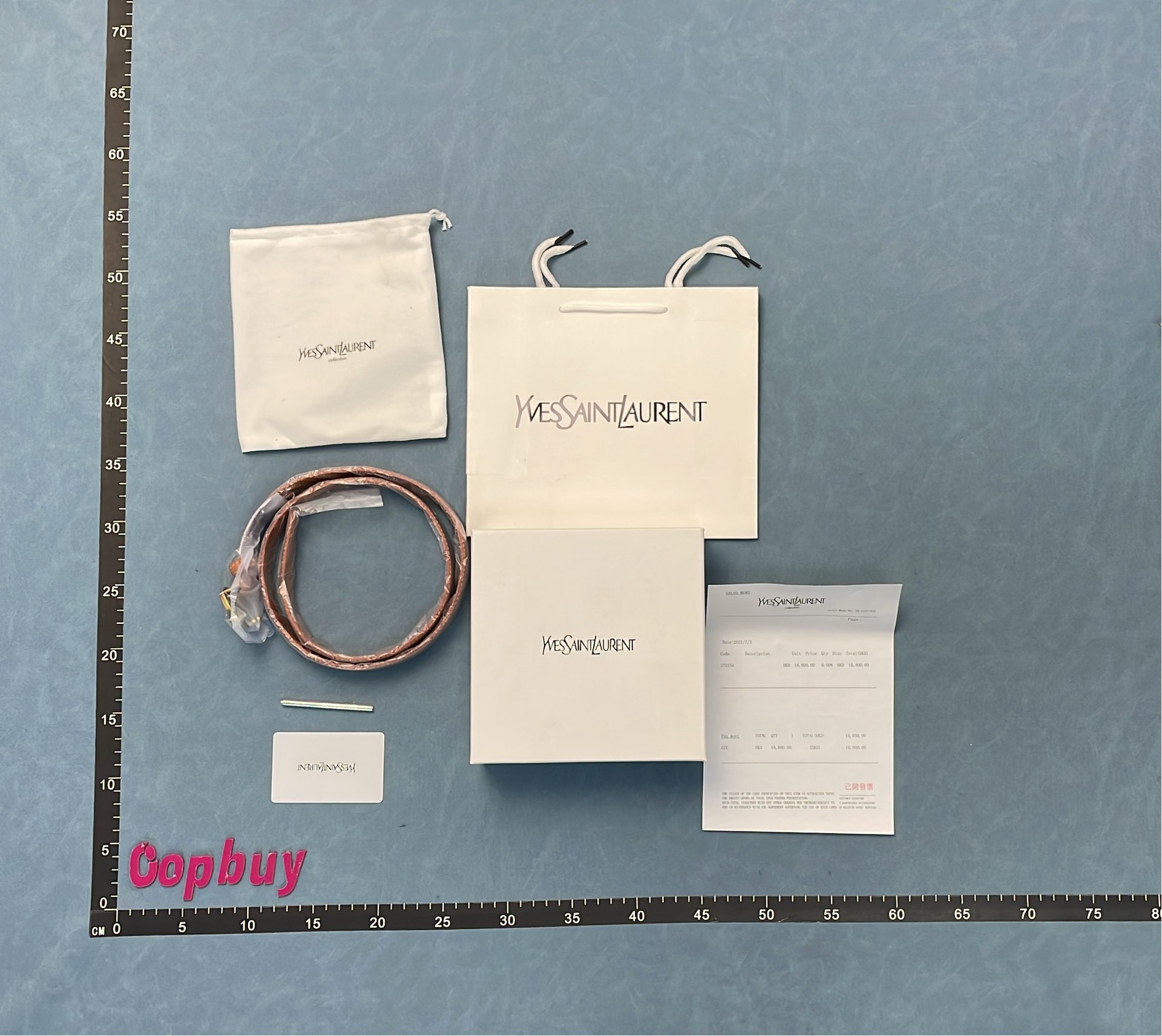 YSL Logo Buckle Leather Belt for Women