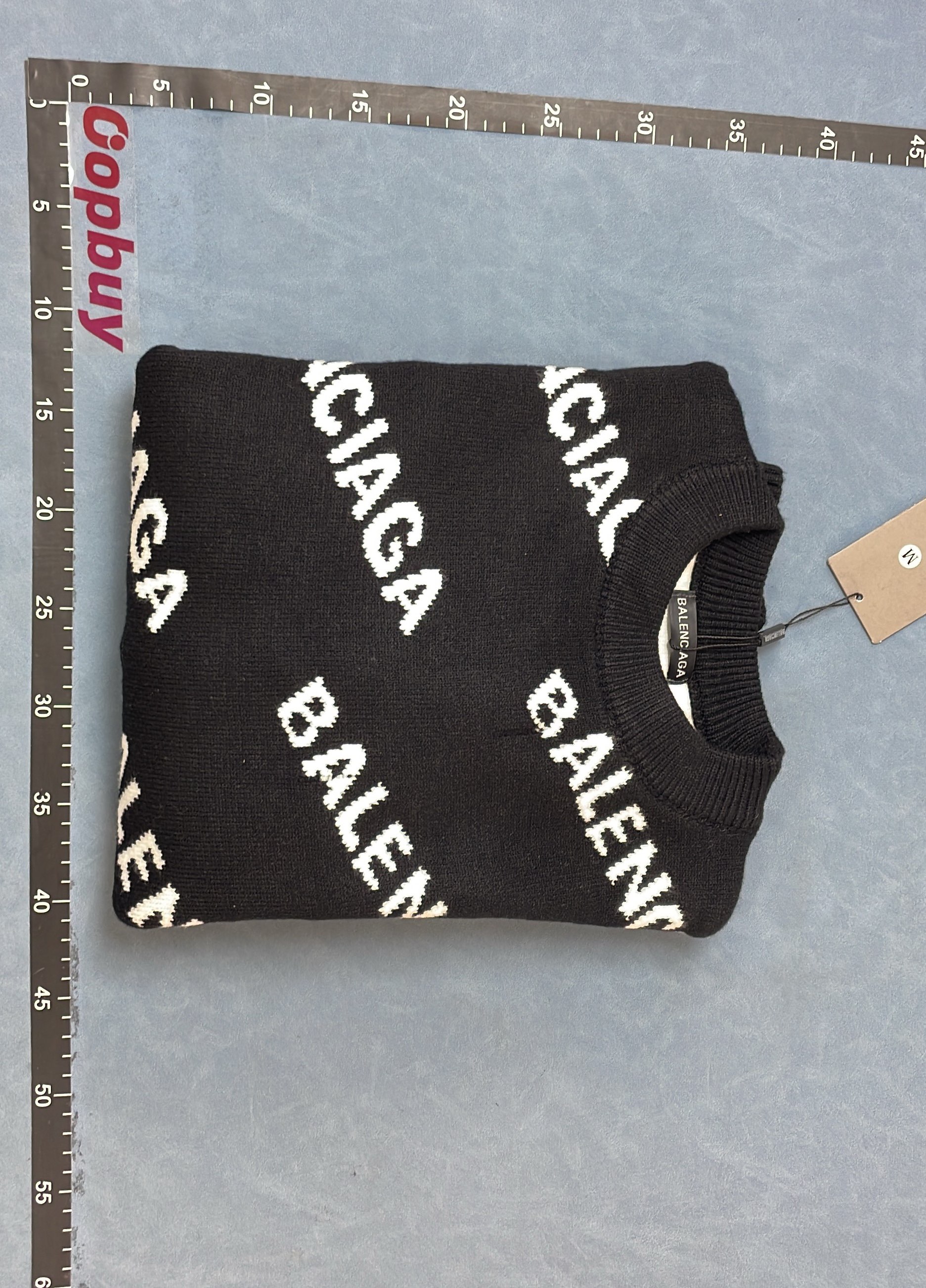 Balenciaga Logo Print Oversized Sweater in Multiple Colors