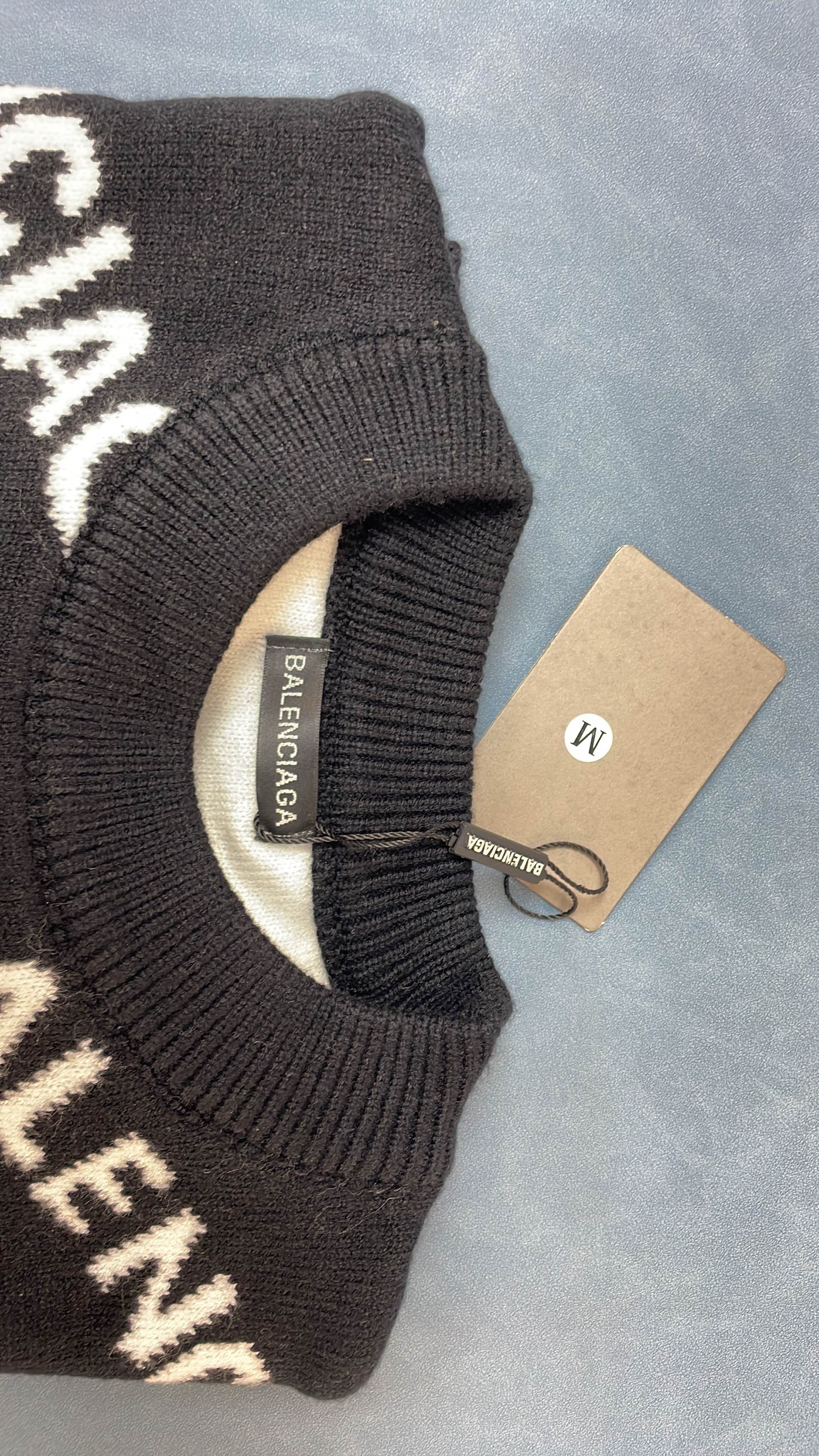 Balenciaga Logo Print Oversized Sweater in Multiple Colors