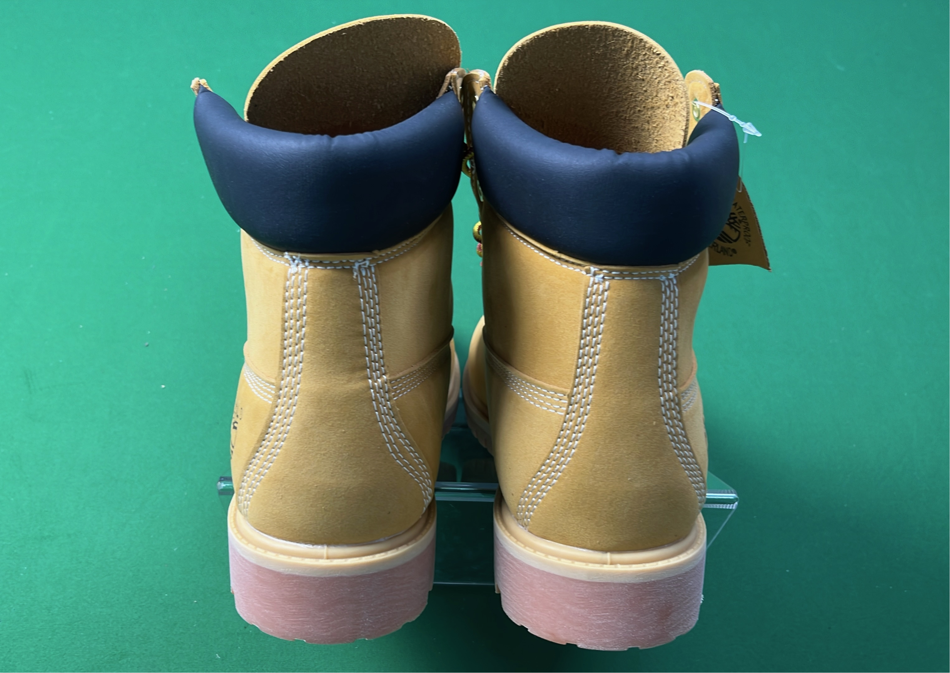 Men's Tan Leather Work Boots with Rugged Sole