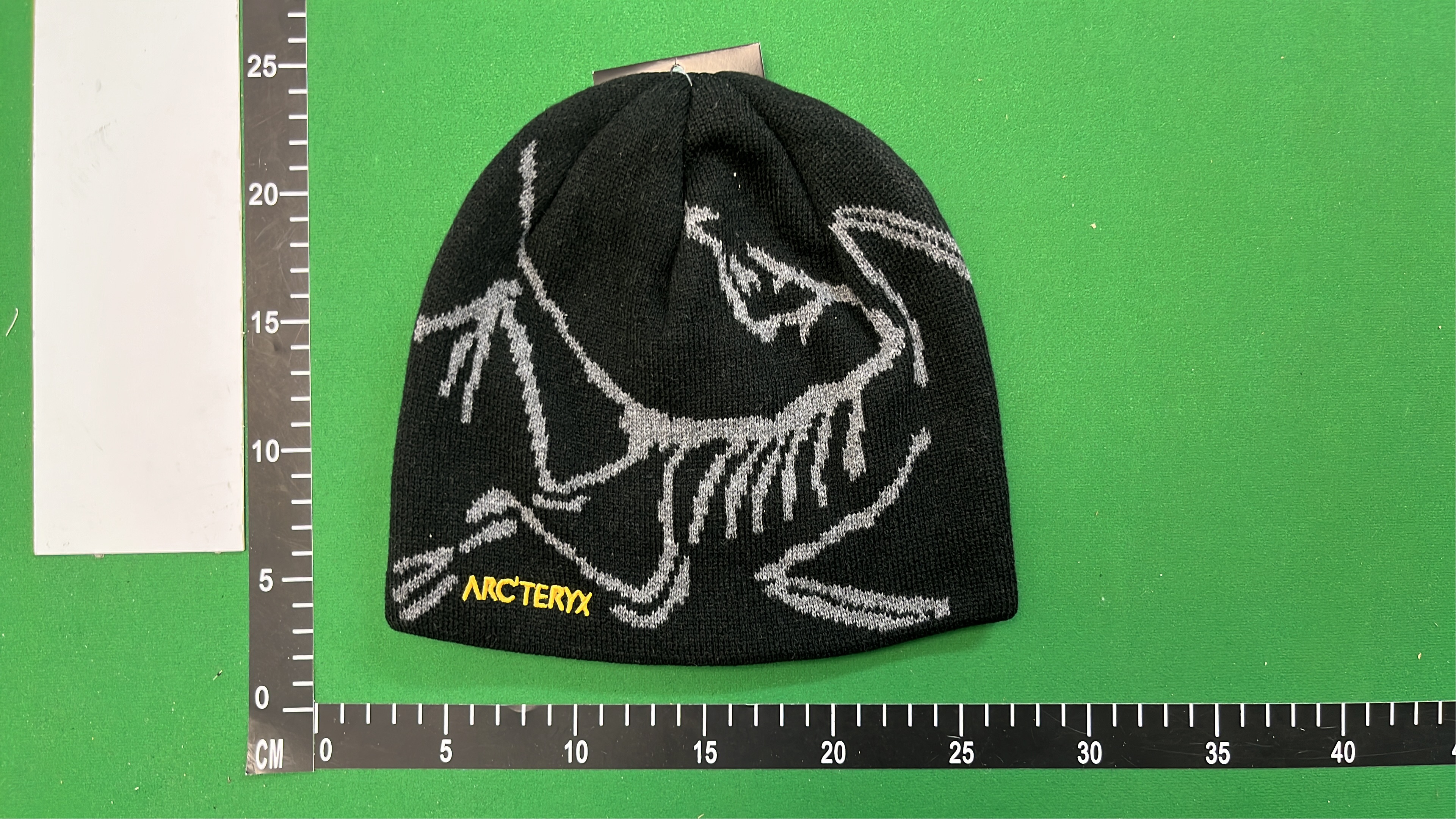 Blue Knit Beanie with White Horse Pattern