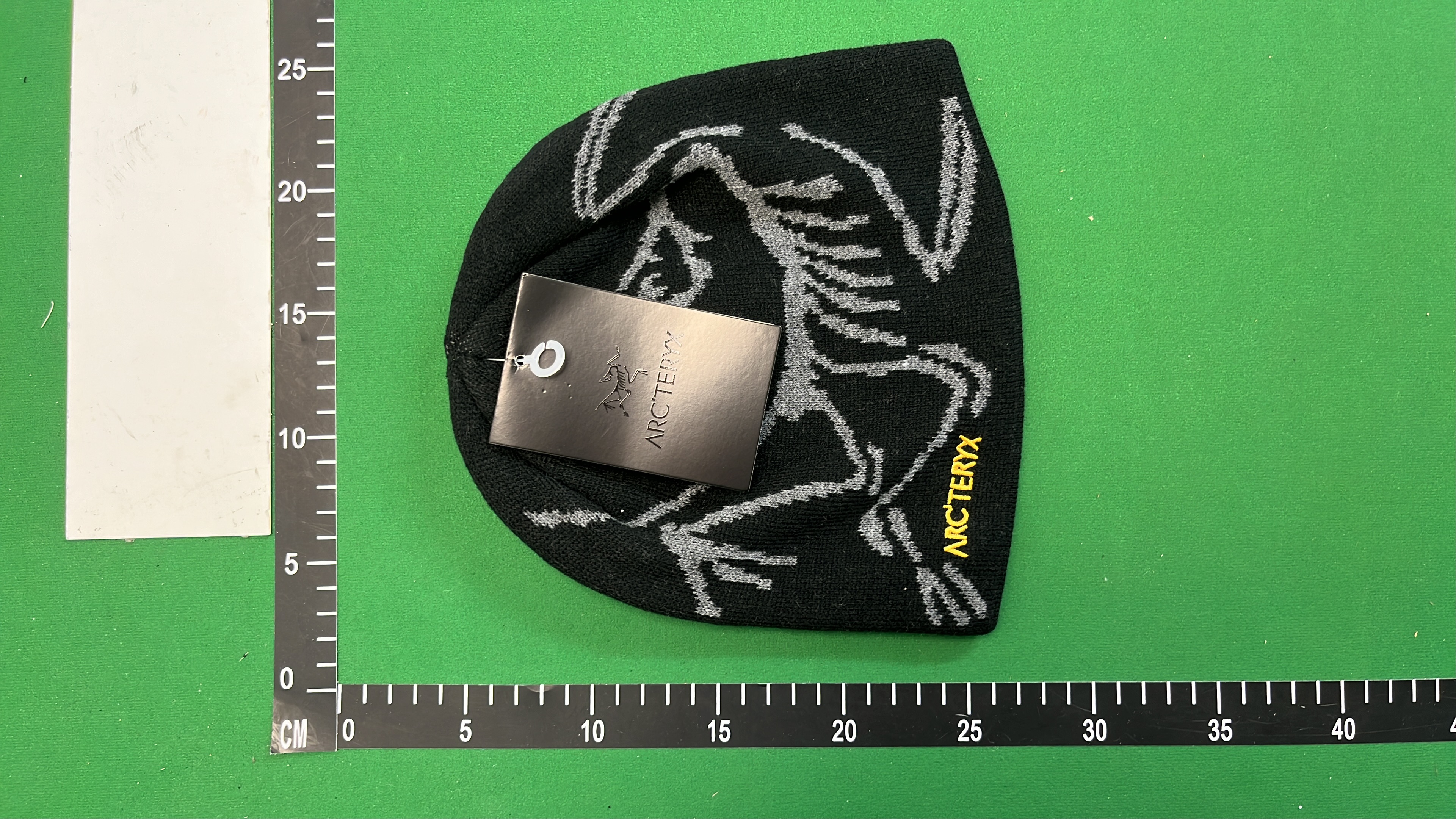 Blue Knit Beanie with White Horse Pattern