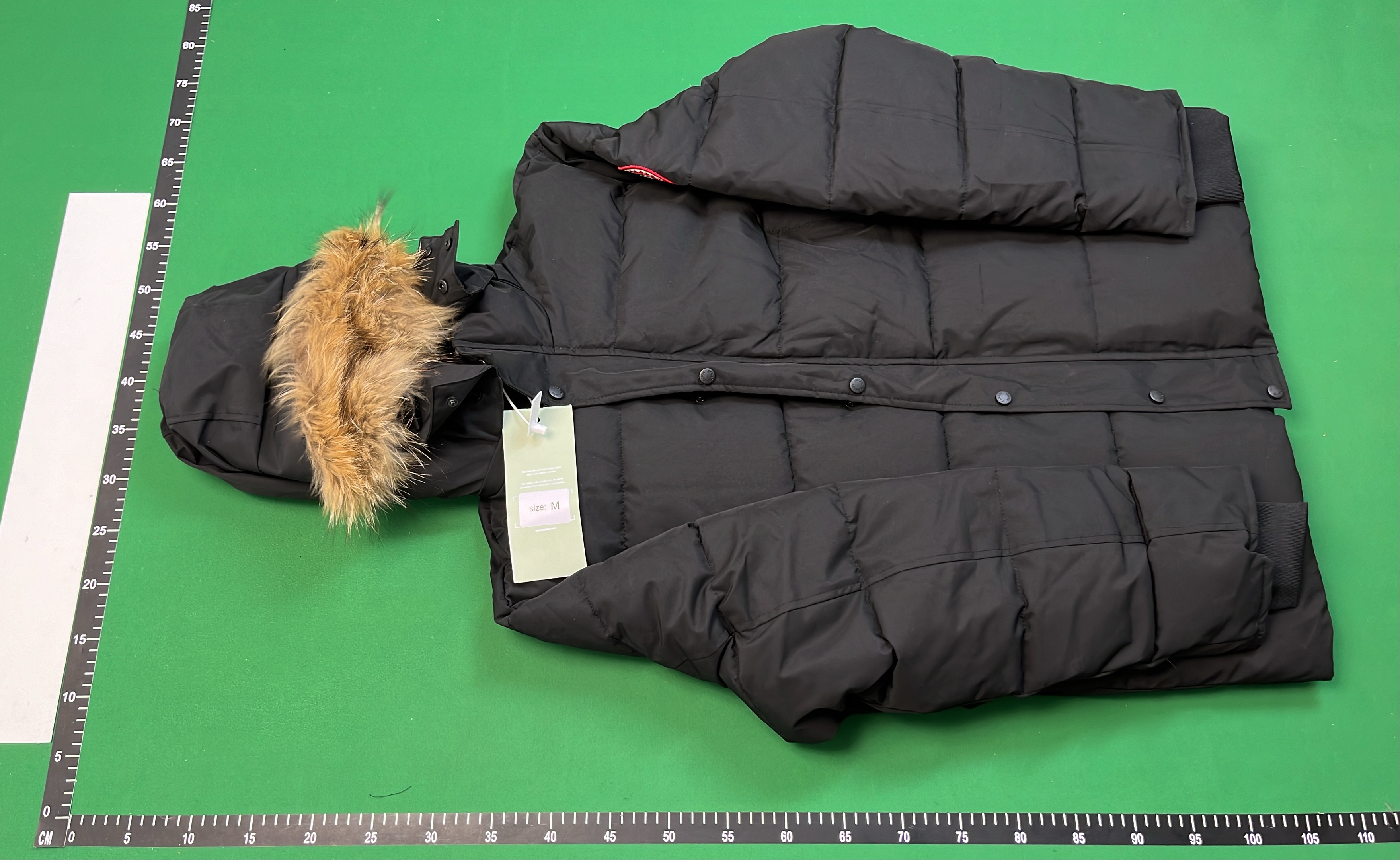 Canada Goose Down Jacket with Fur Trim Hood