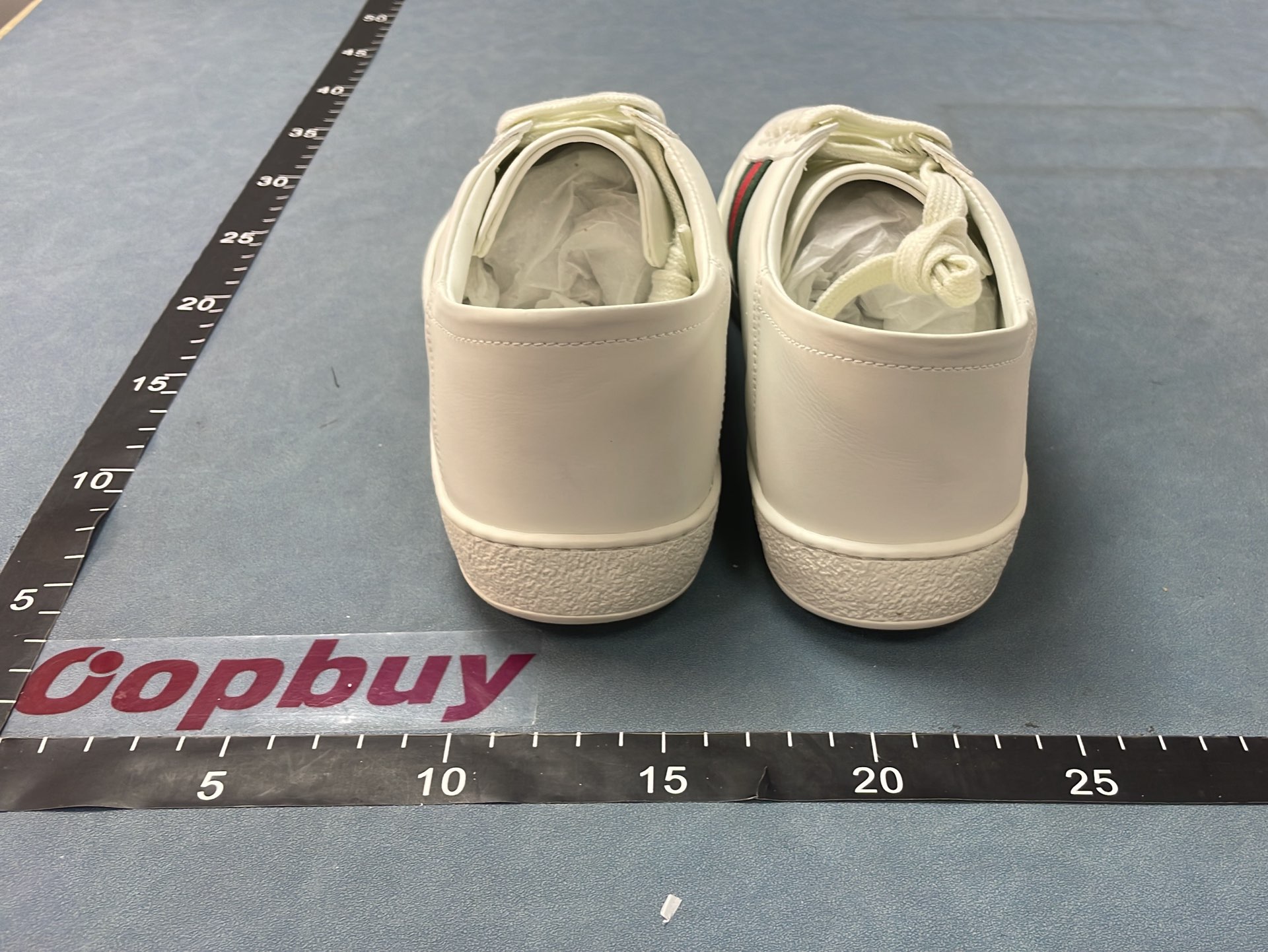 White Gucci Ace Sneakers with Gold Bee and Star Embroidery