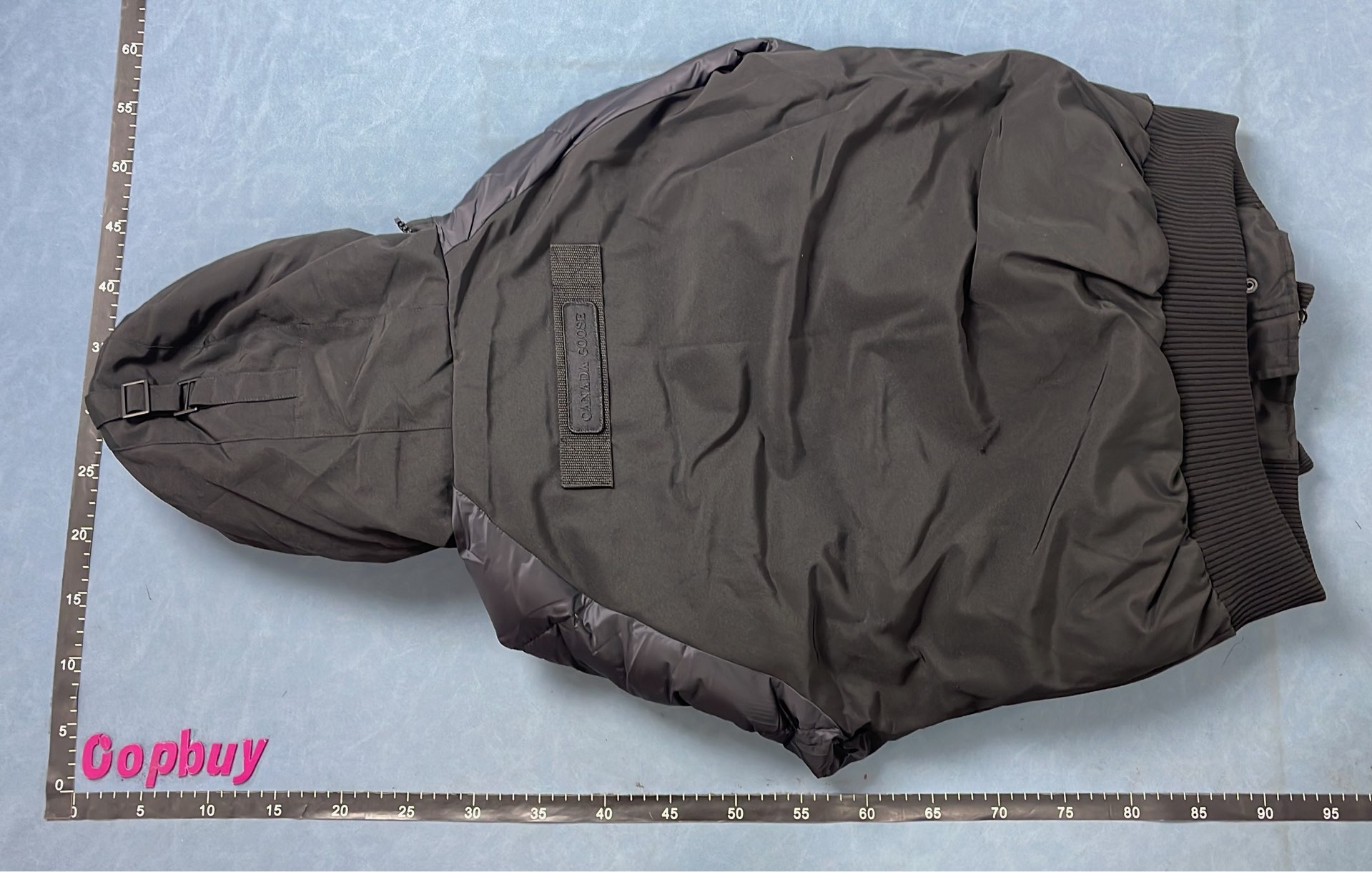 Canada Goose Down Jacket White Black Hooded Winter Coat