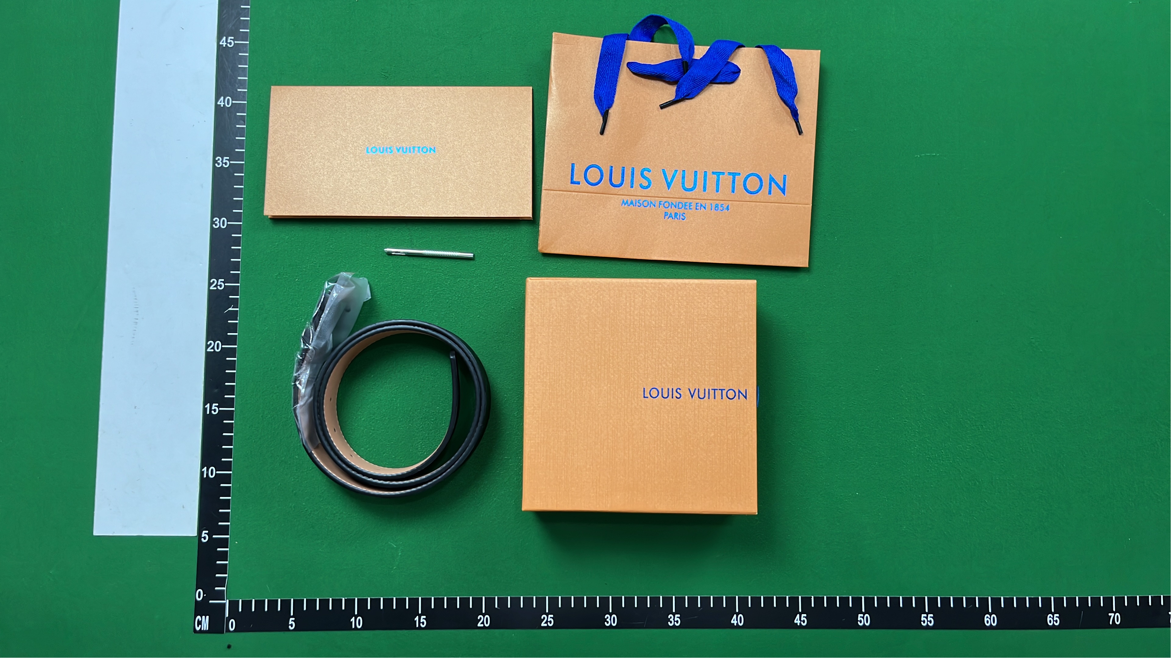 LV Damier Canvas Belt with H Buckle