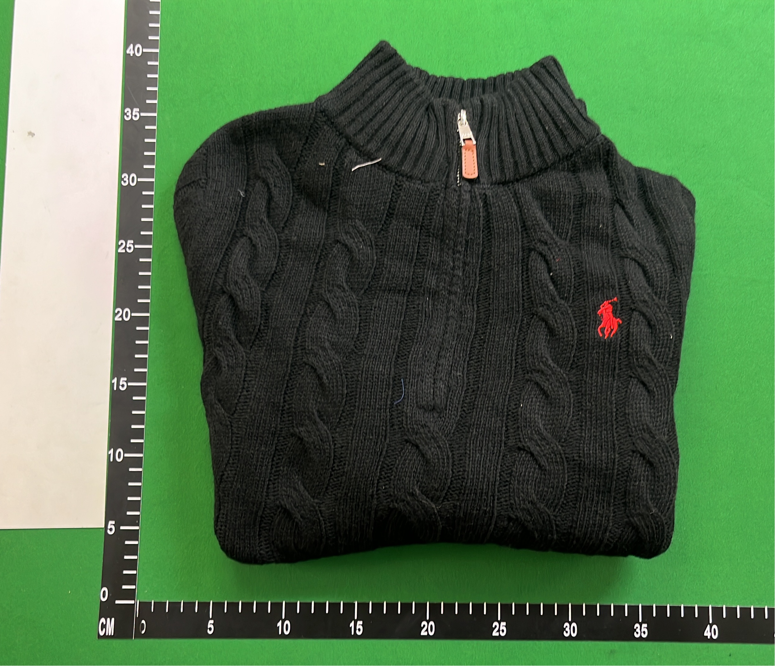 White Cable Knit Half-Zip Sweater for Men
