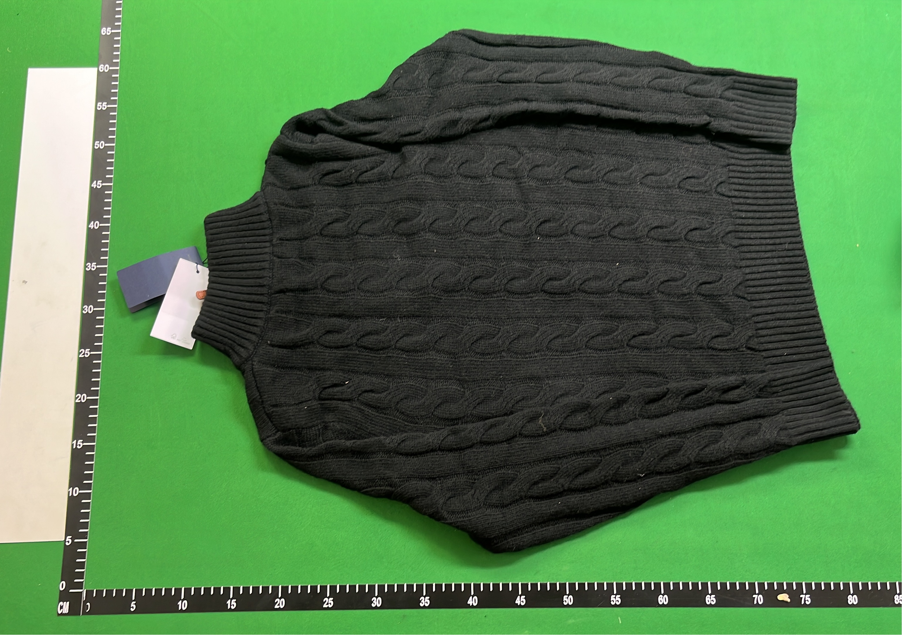 White Cable Knit Half-Zip Sweater for Men