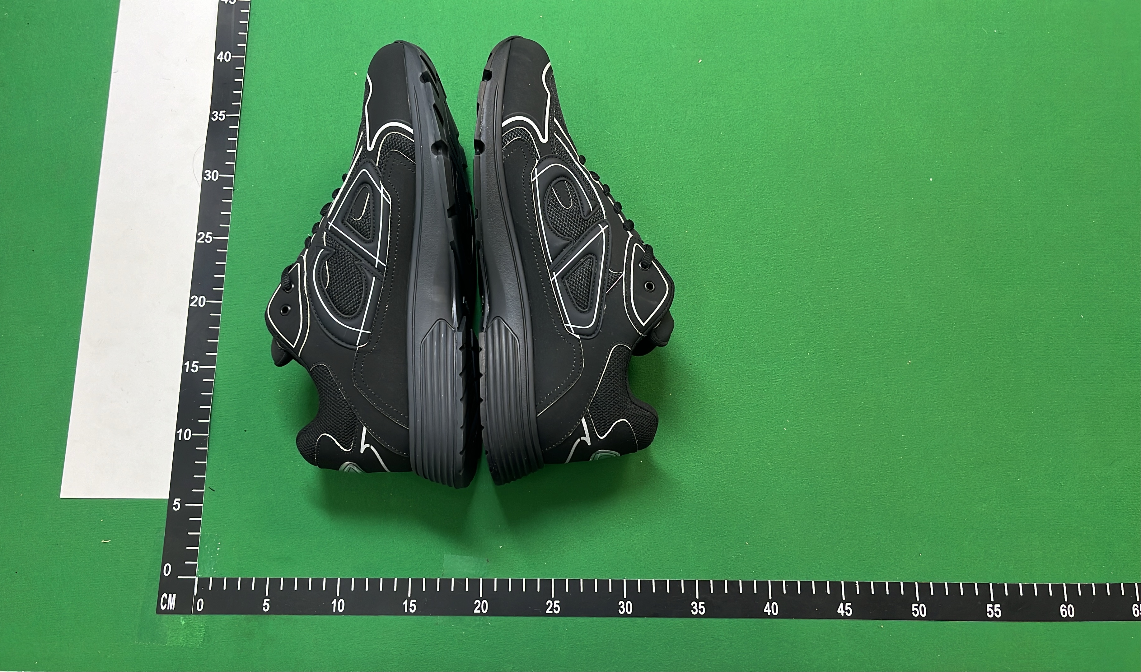 Dior Men's Sneakers - Black, White, Gray & Orange Athletic Shoes