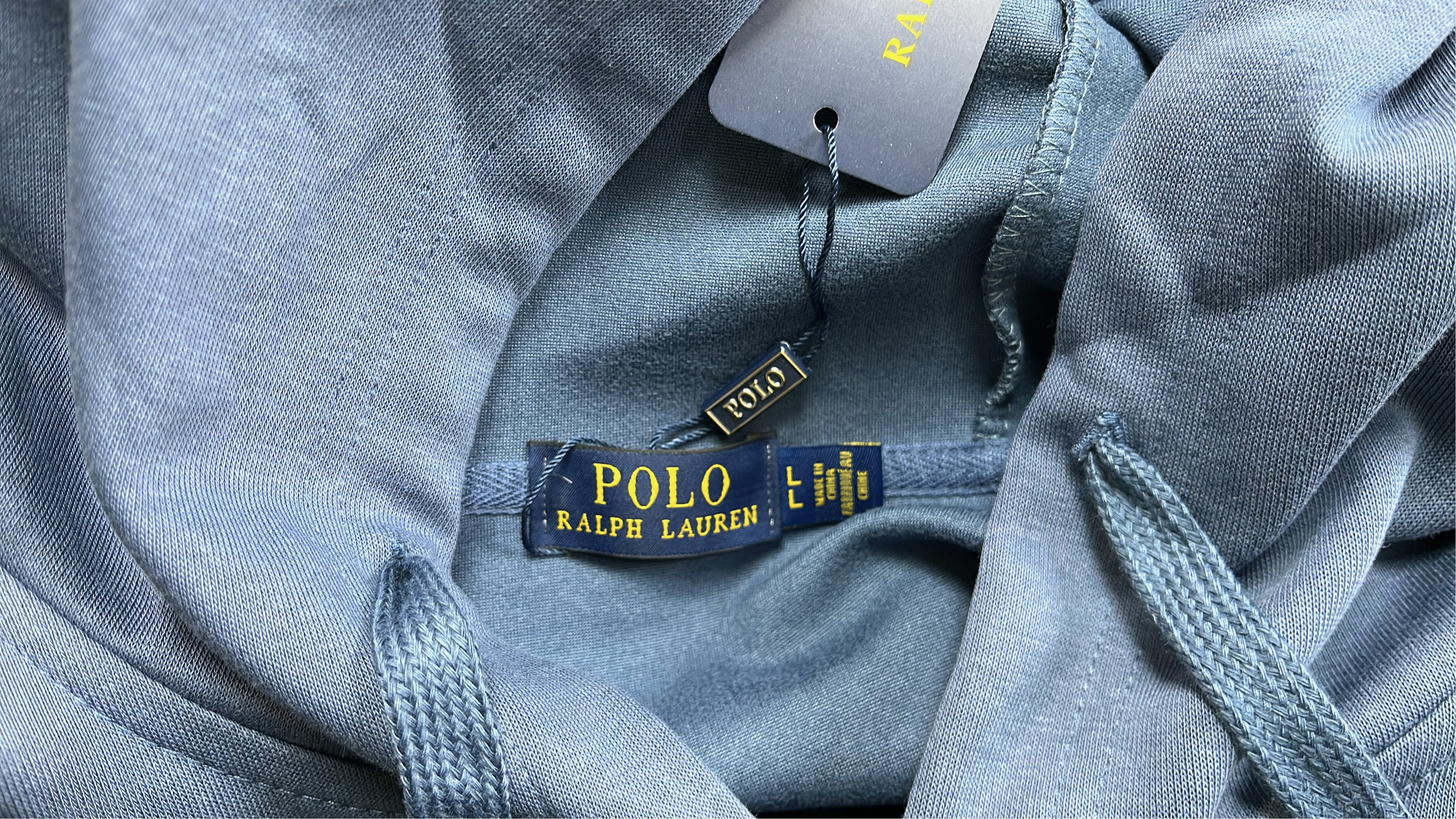 Polo Ralph Lauren Navy Blue Hoodie with Pony Logo
