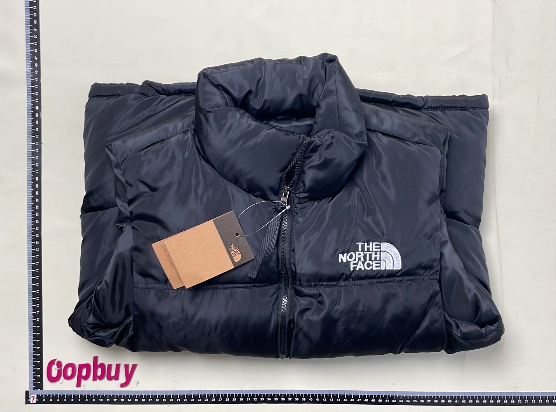 TNF Retro Nuptse Jacket 1996 Puffer Coat - Black, Navy, White