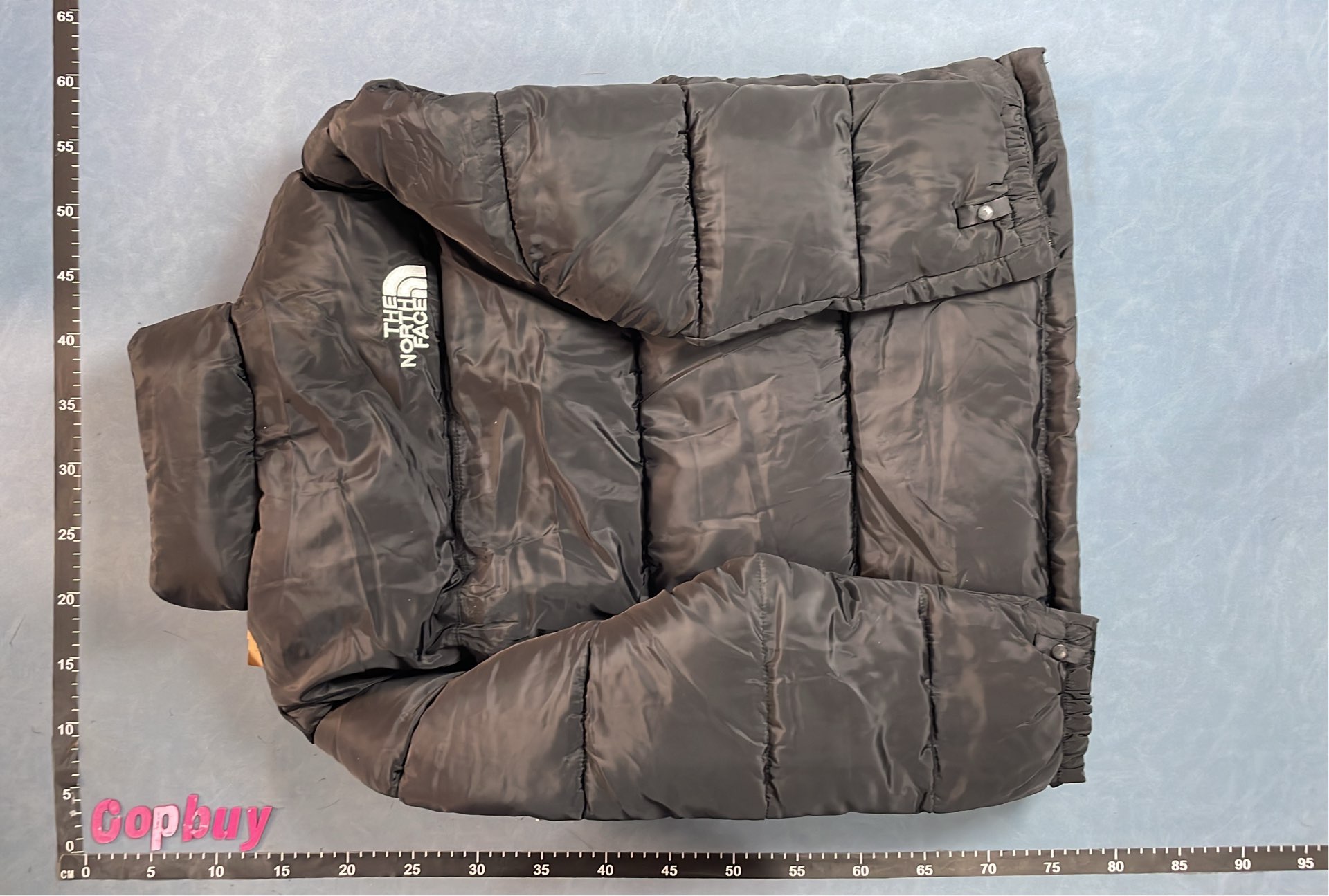 The North Face White Black Puffer Jacket