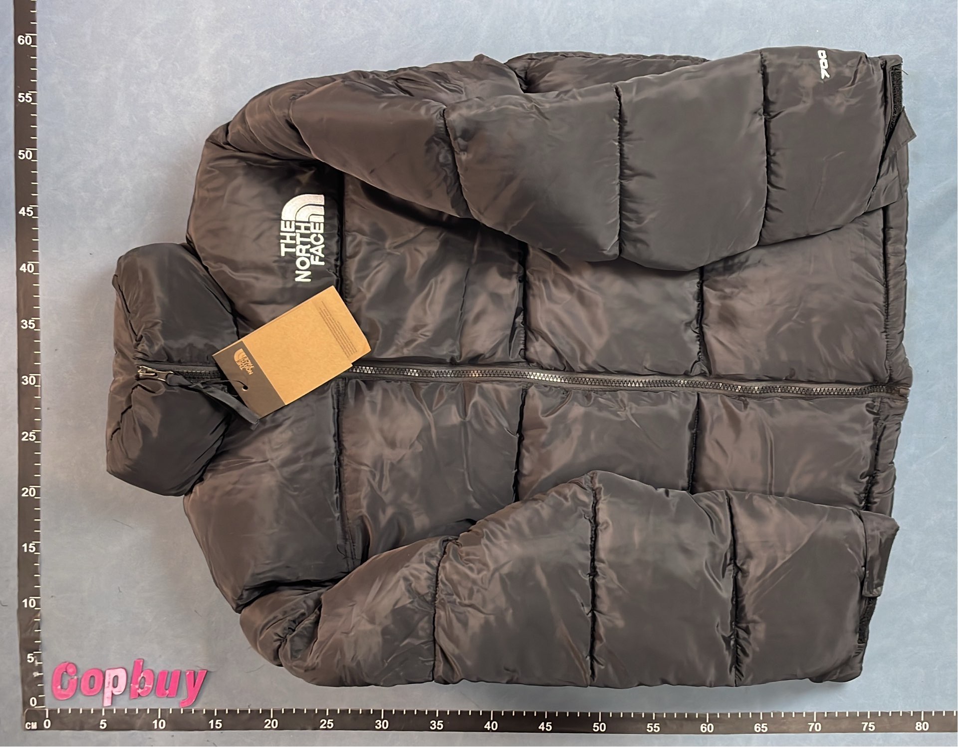 The North Face White Black Puffer Jacket