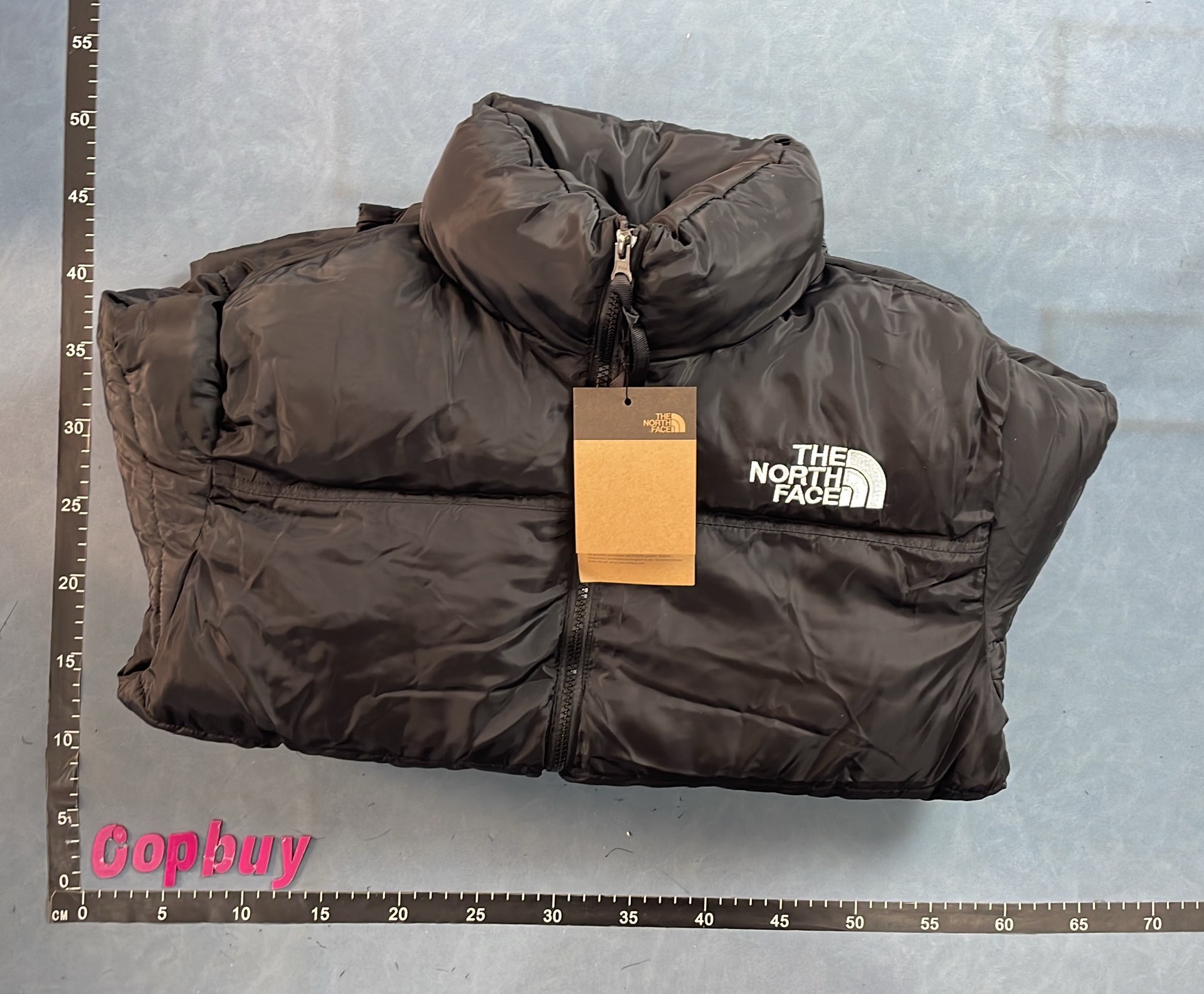 The North Face White Black Puffer Jacket