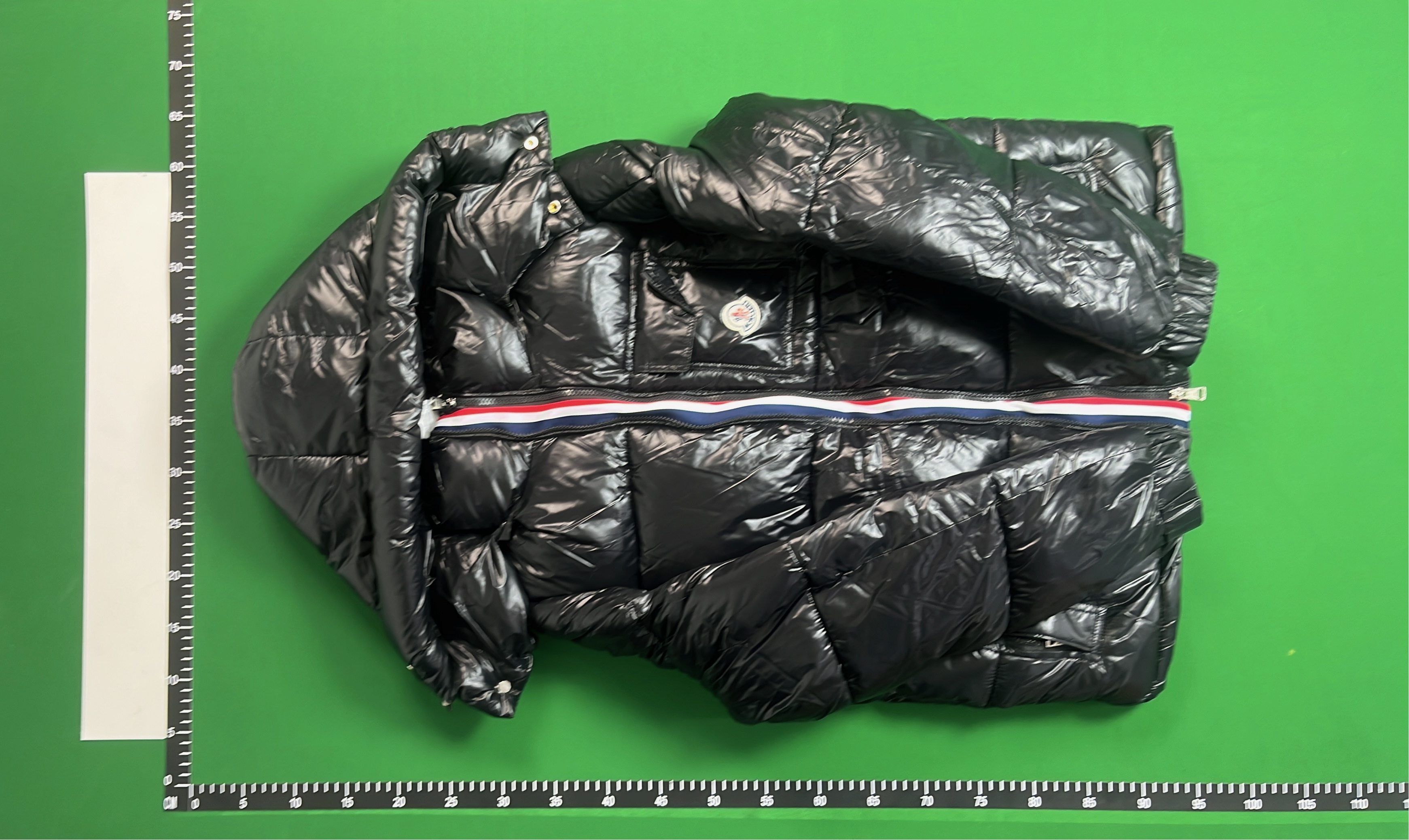 Men's Black Quilted Down Jacket with Hood