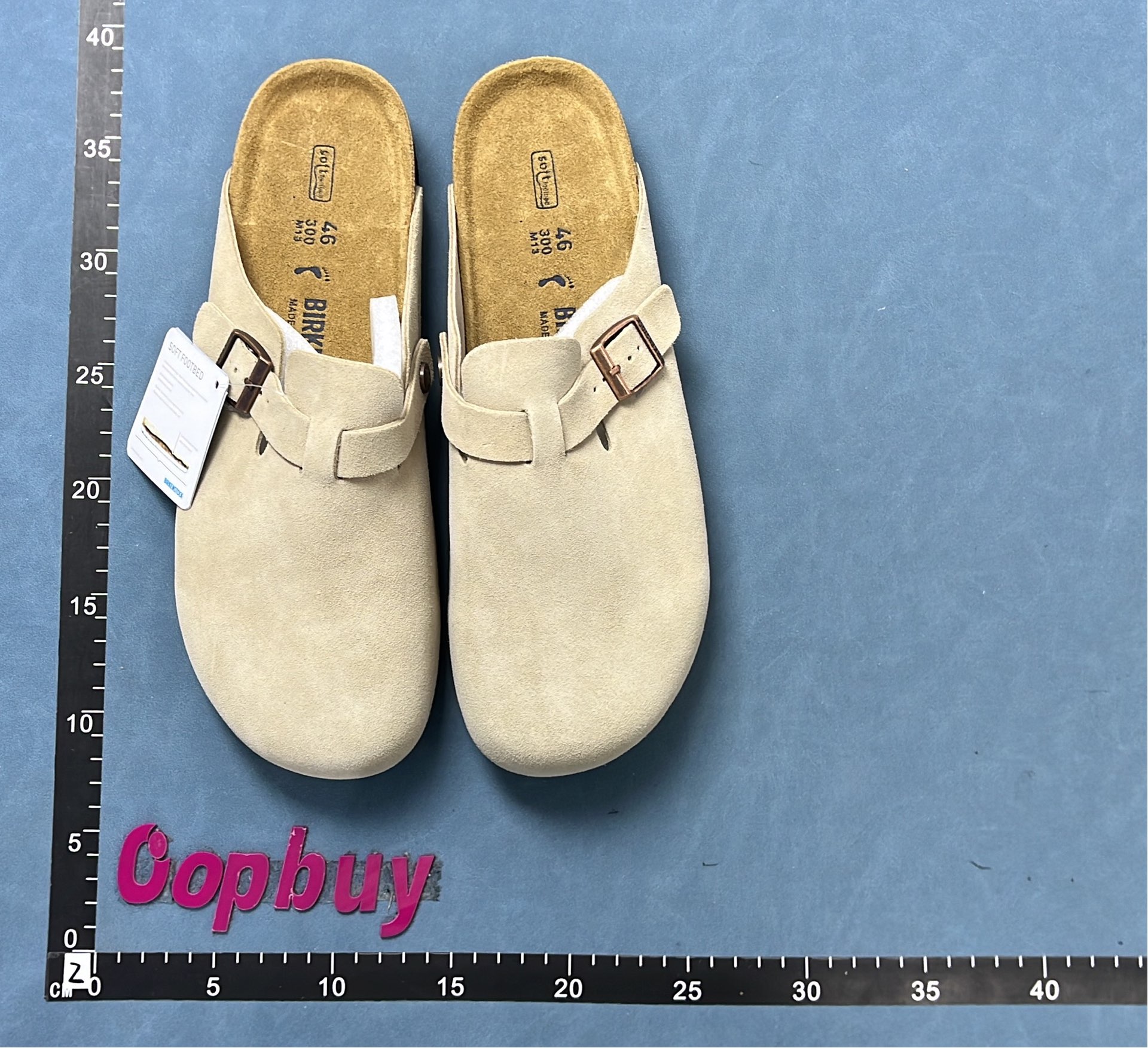 Chestnut Suede Clog with Faux Fur Lining