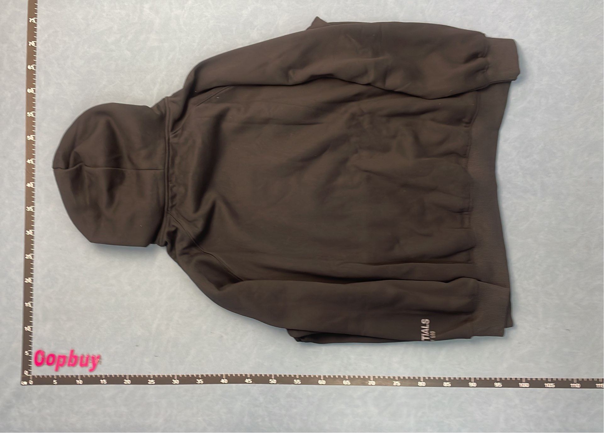 Black Essentials Hoodie with Subtle Logo Design