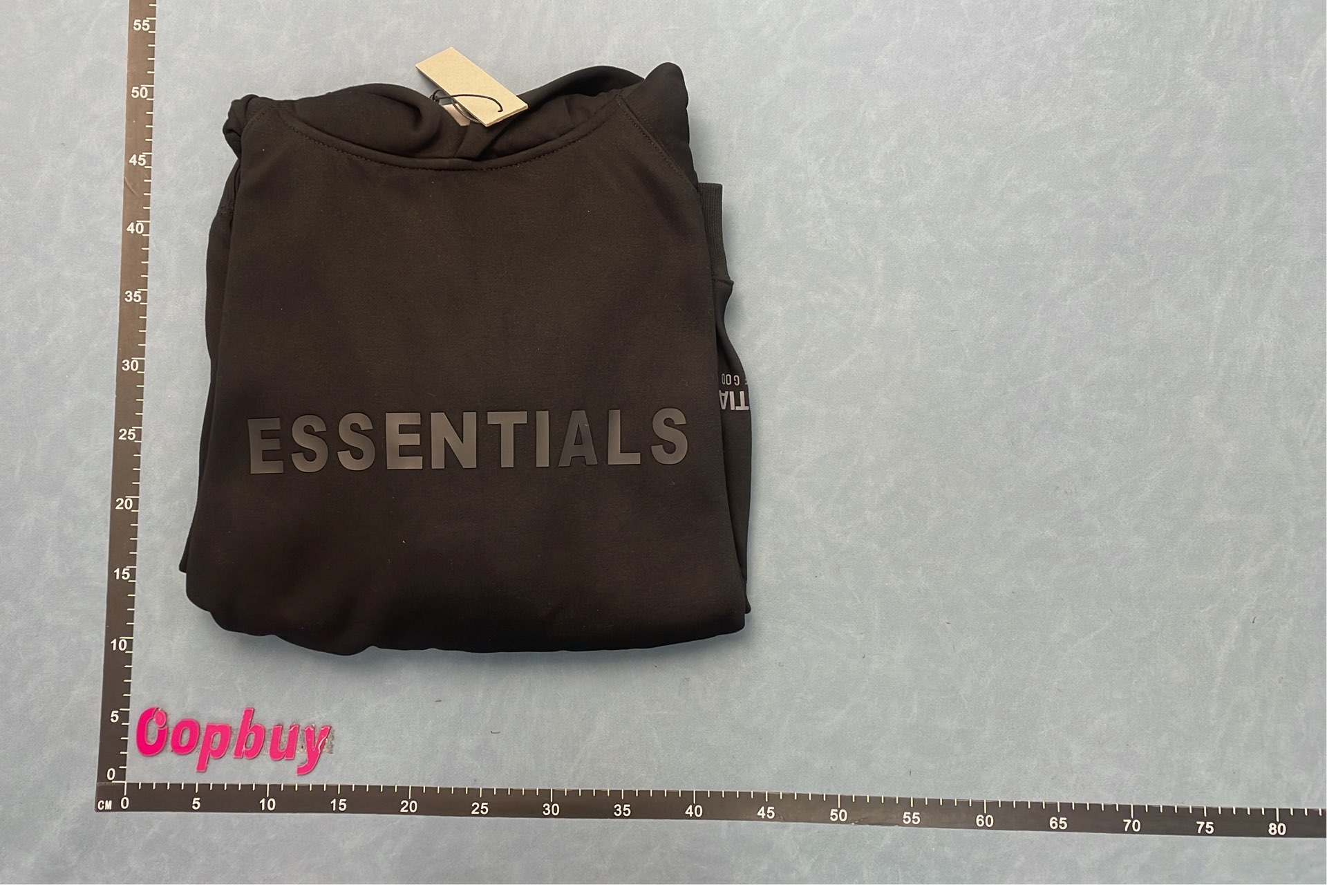 Black Essentials Hoodie with Subtle Logo Design