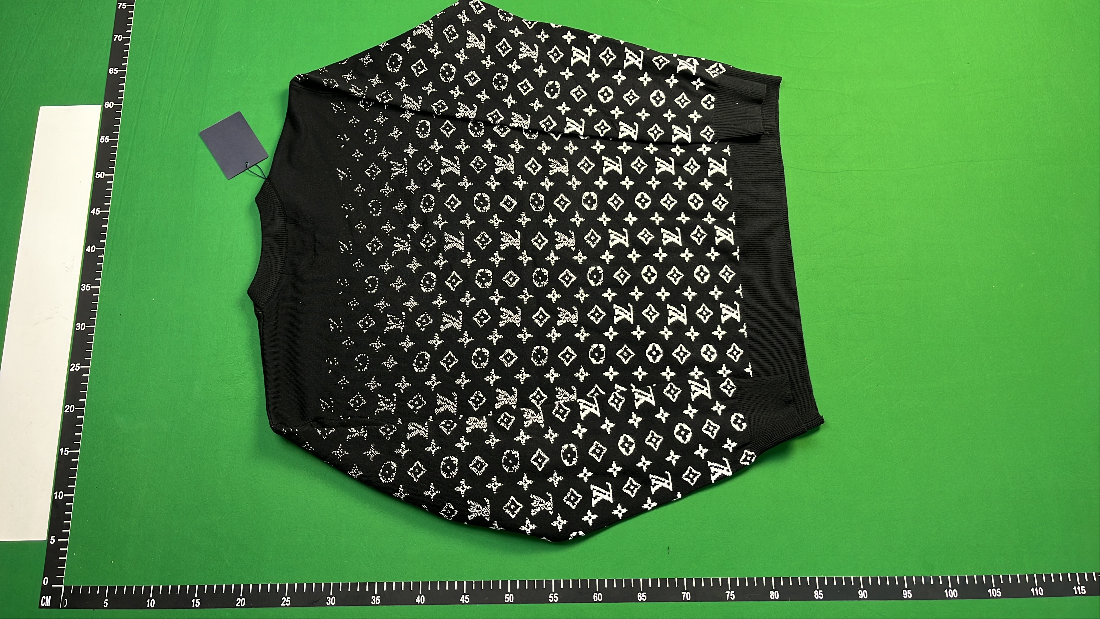 LV Monogram Pattern Knit Sweater Men's Fashion Winter Wear