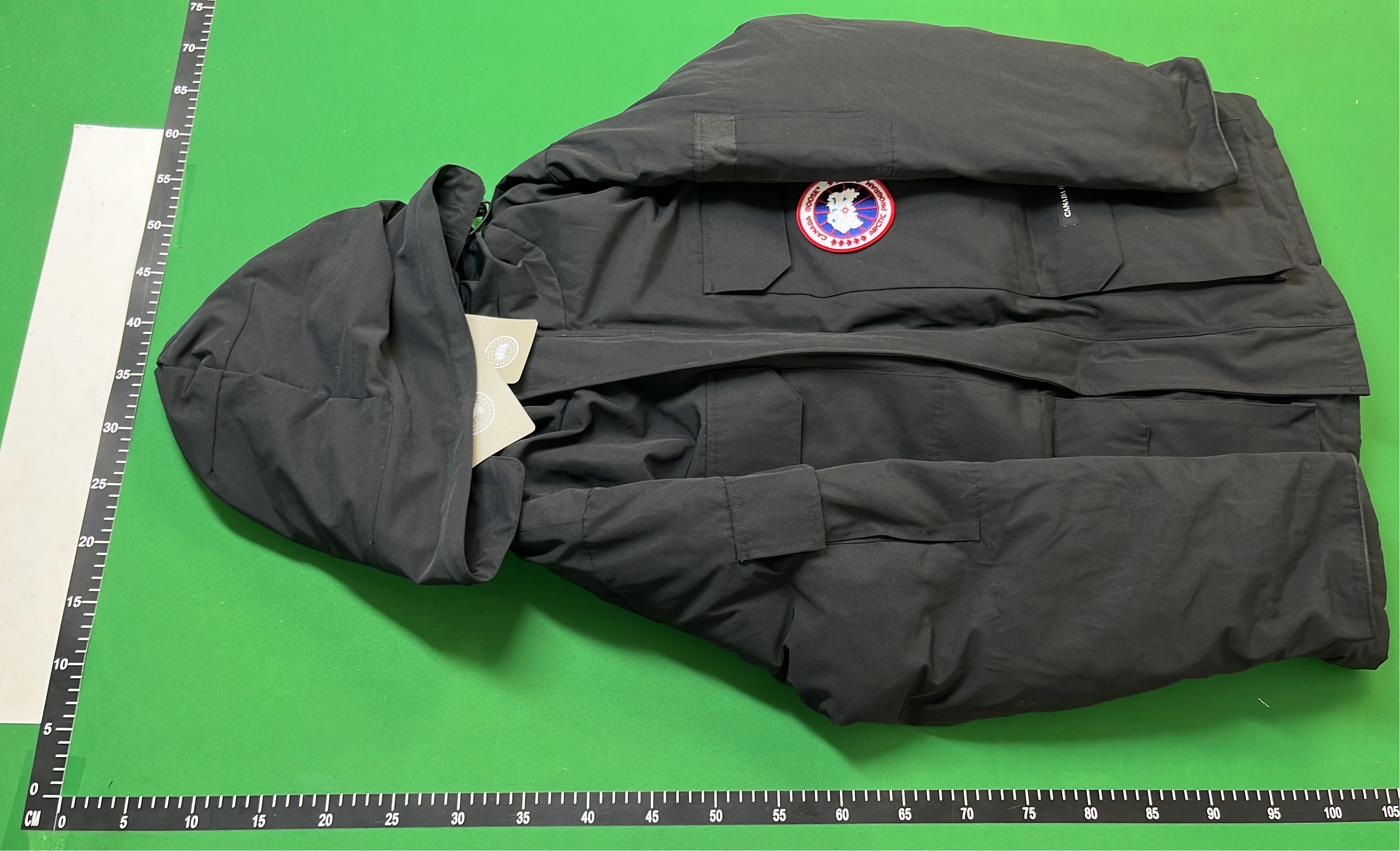Black Glossy Down Jacket with Hood for Men