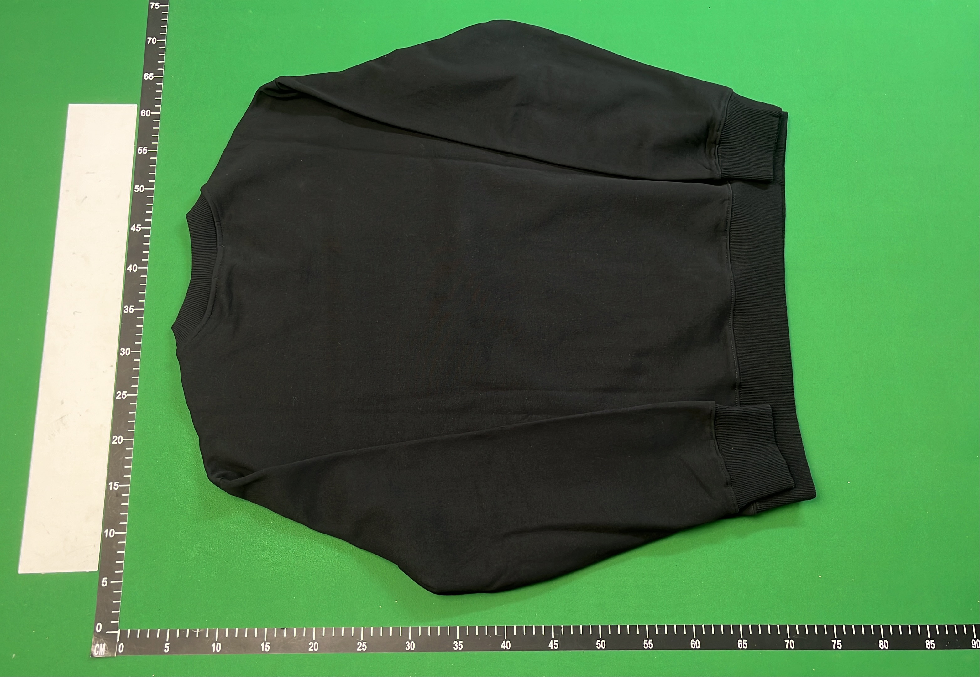 Prada Black Crewneck Sweatshirt with Logo Patch
