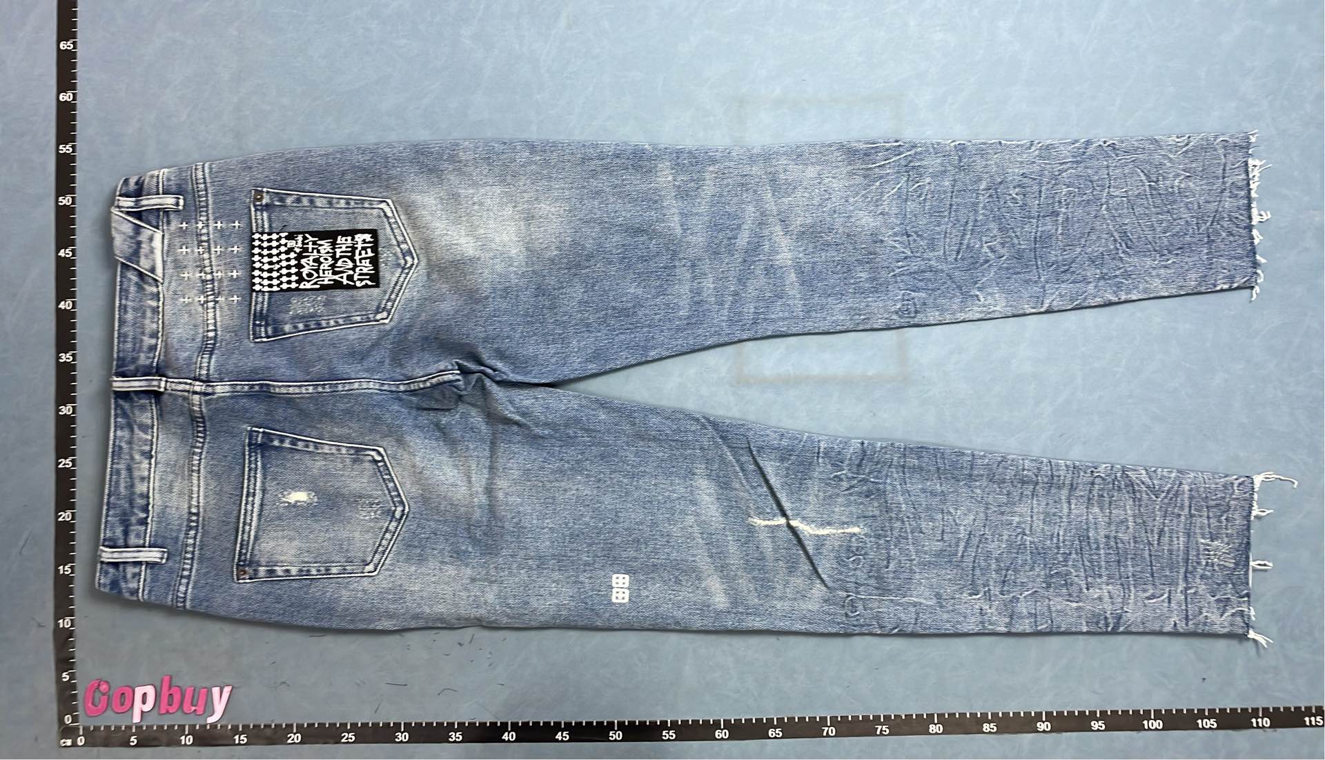 Men's Distressed Ripped Jeans - Slim Fit Denim Pants