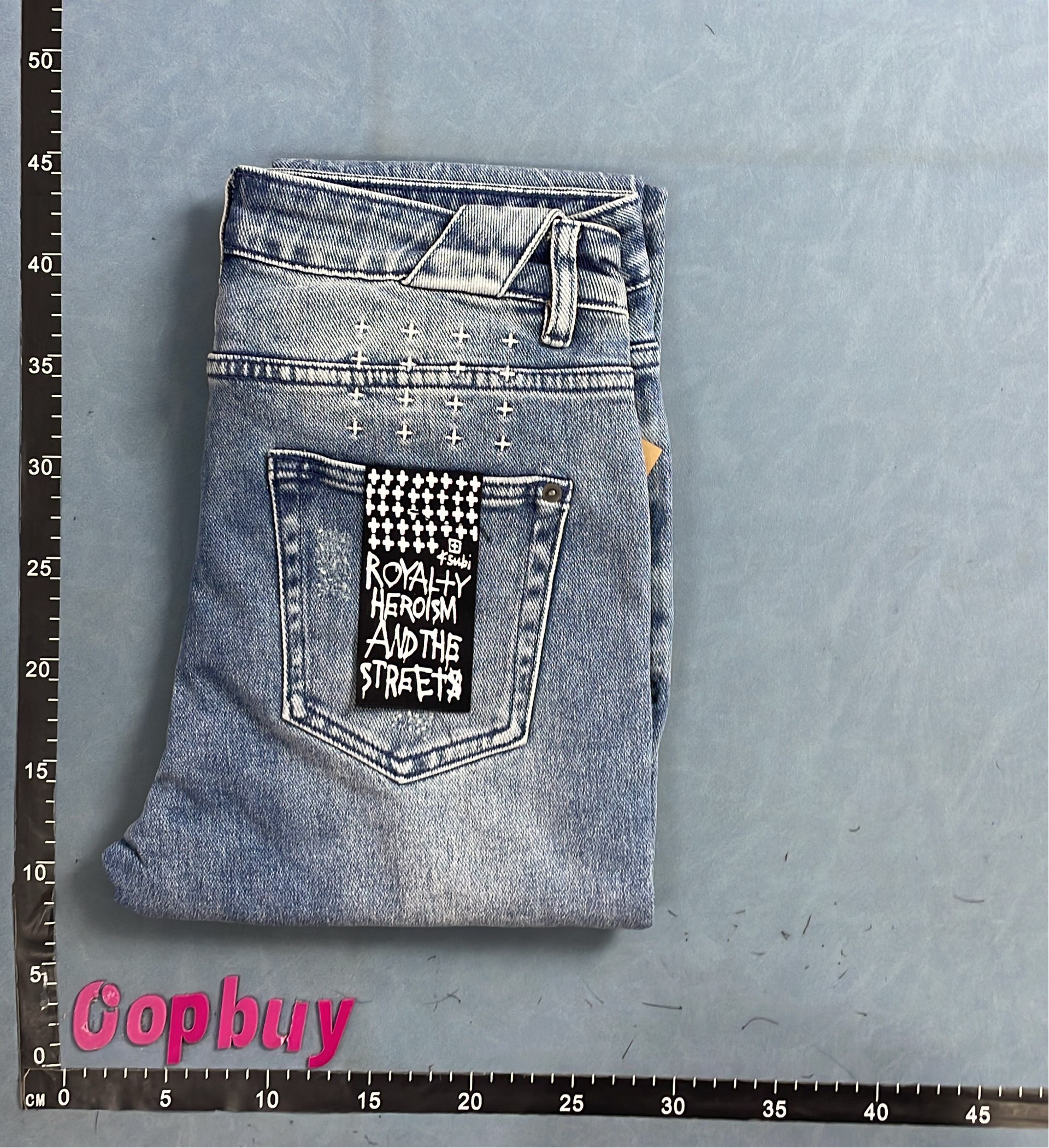 Men's Distressed Ripped Jeans - Slim Fit Denim Pants