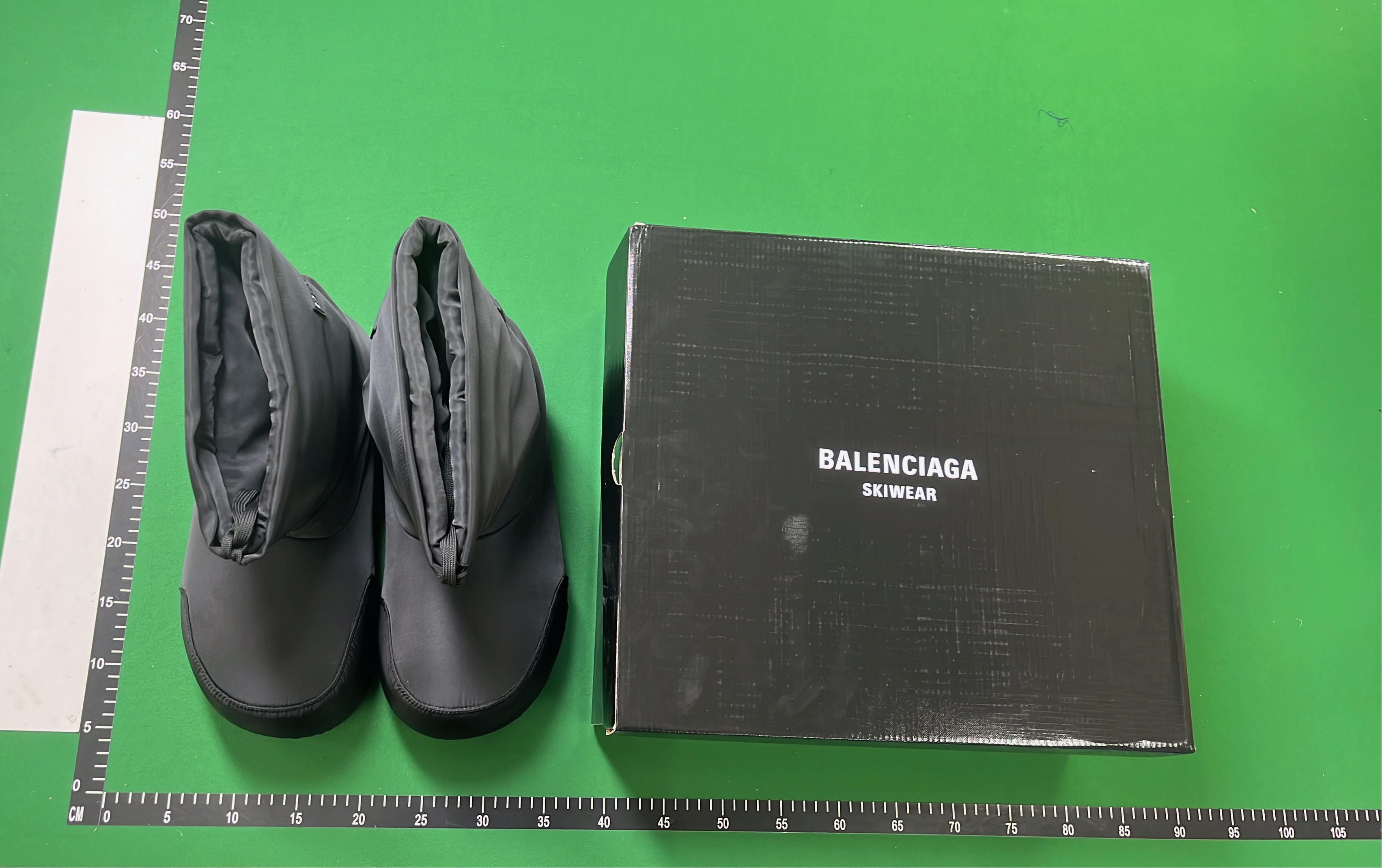 Balenciaga Black Leather Snow Boots for Women