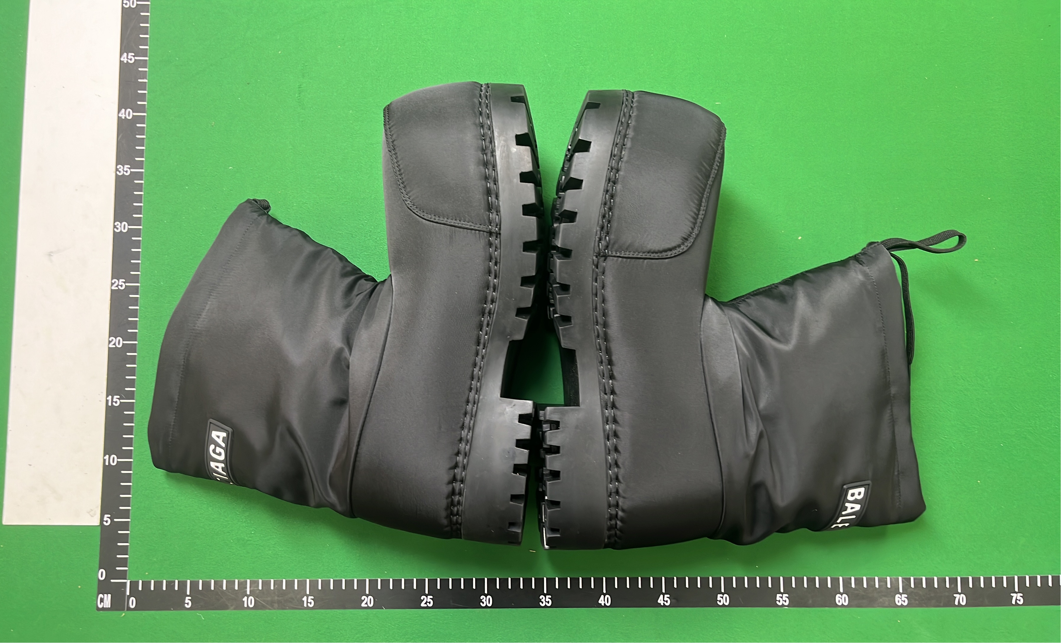 Balenciaga Black Leather Snow Boots for Women