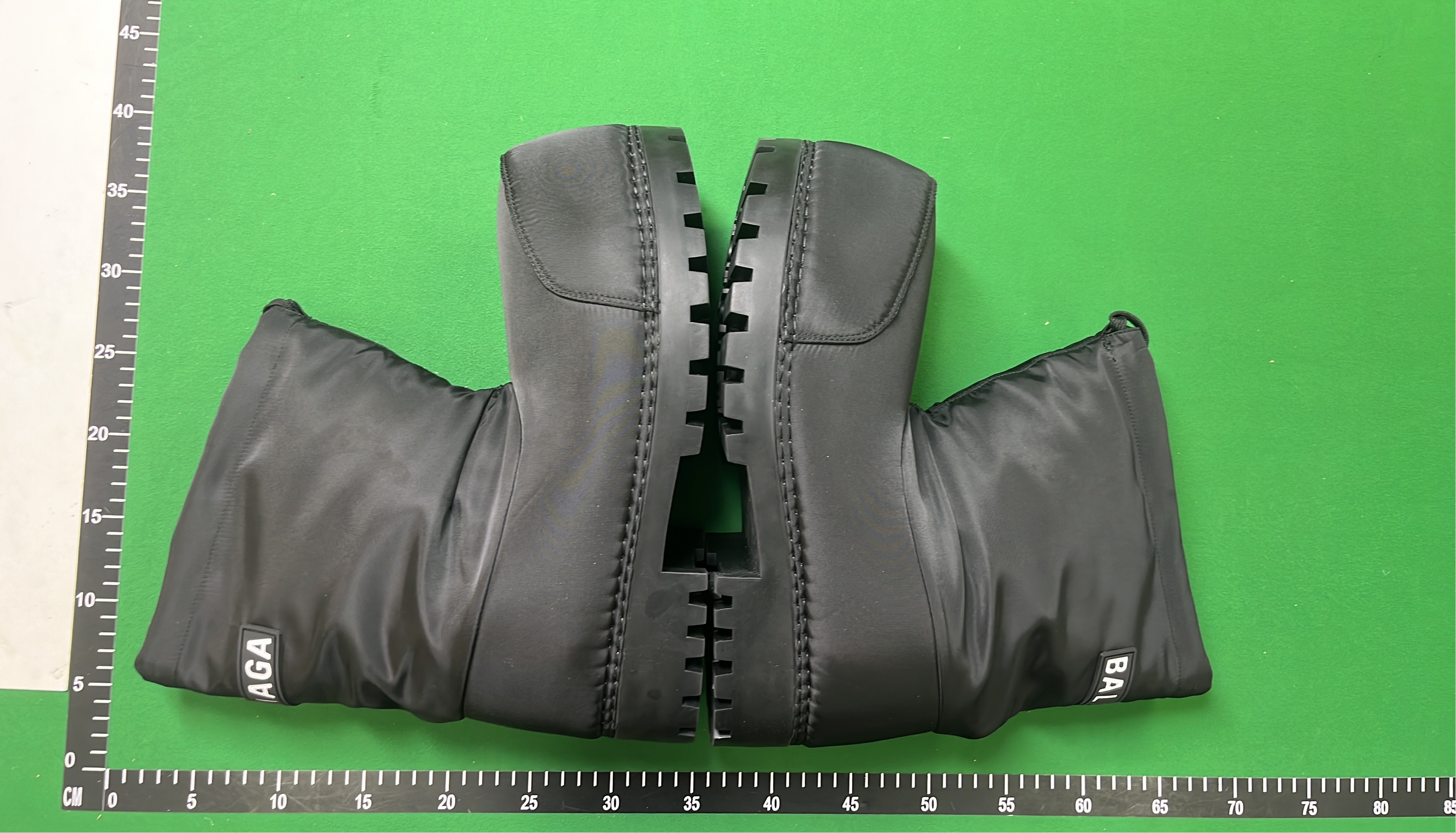 Balenciaga Black Leather Snow Boots for Women