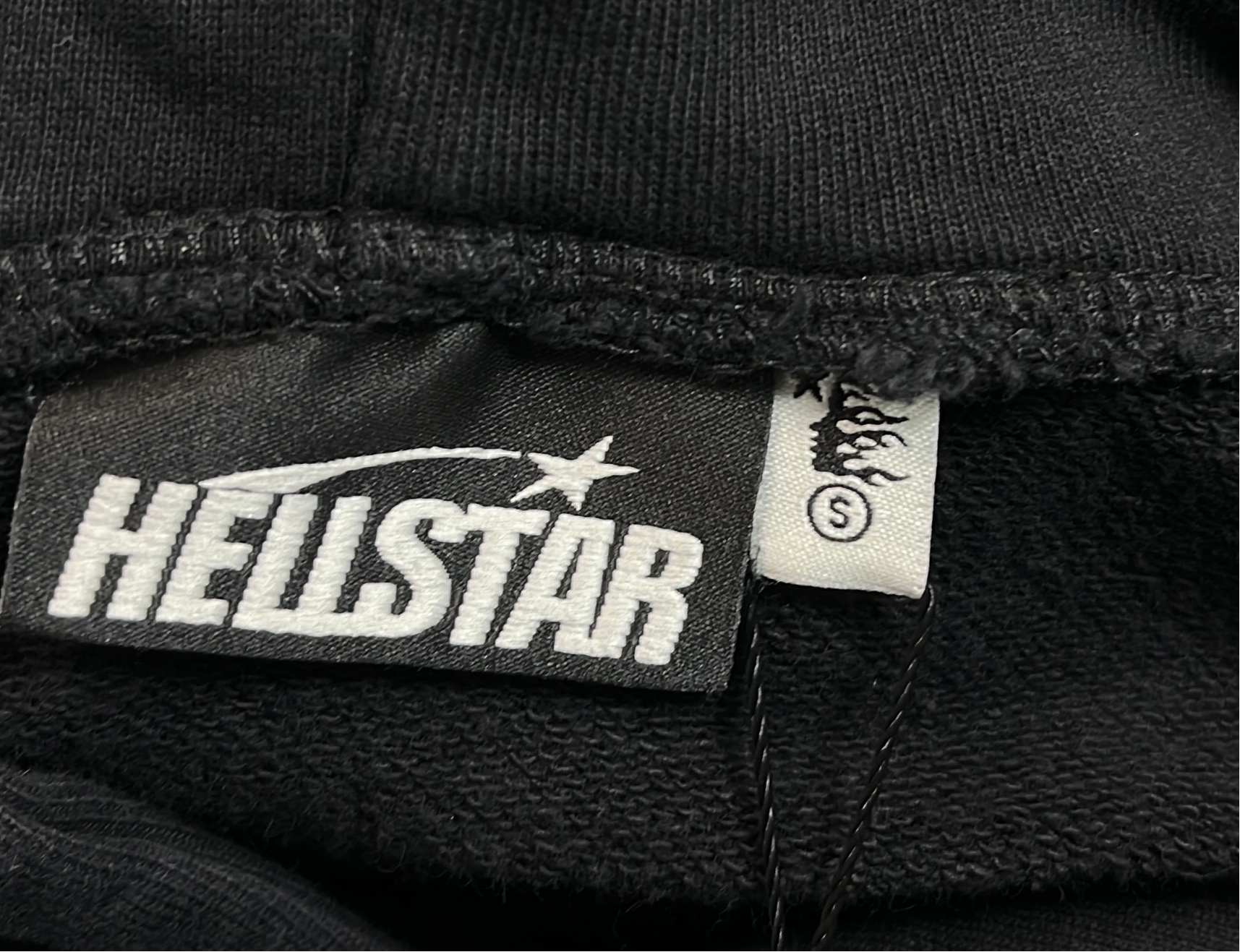 Hellstar Hoodie Sweatshirt Black Tie-Dye Logo Design