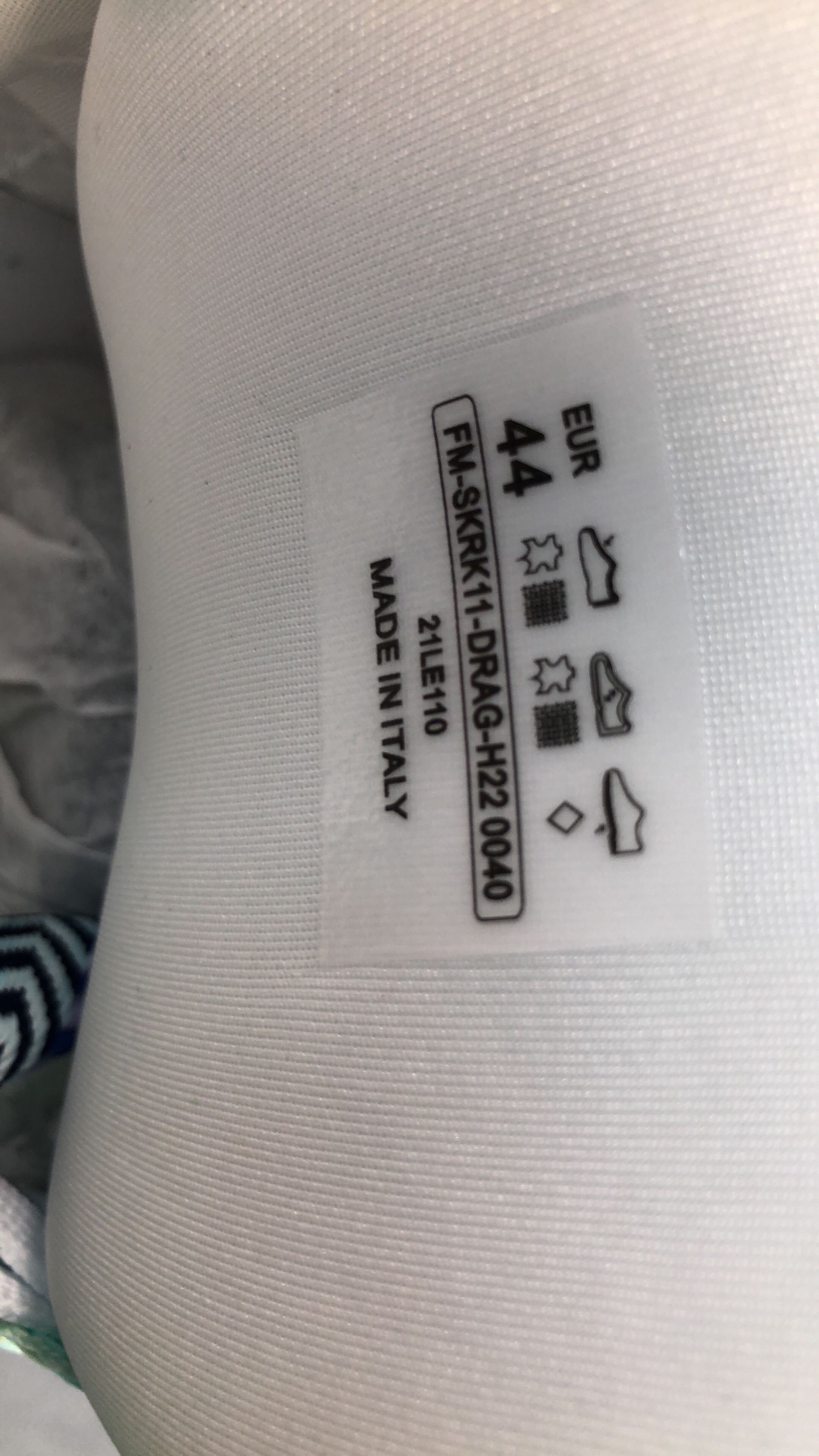 Tiffany & Co. Gray and Blue Sneakers with Chevron Laces