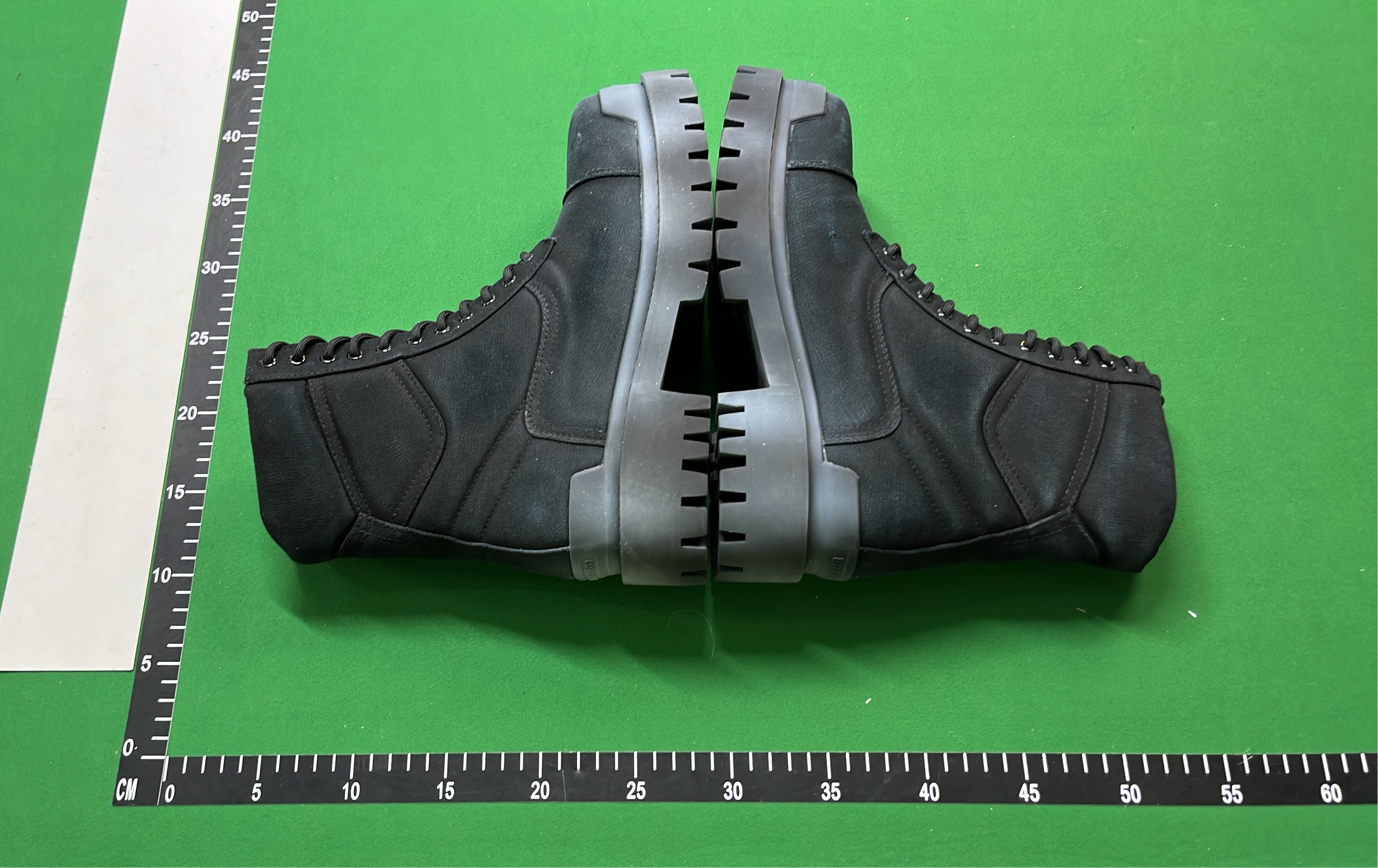 Balenciaga Black Worker Boots with Distressed Design