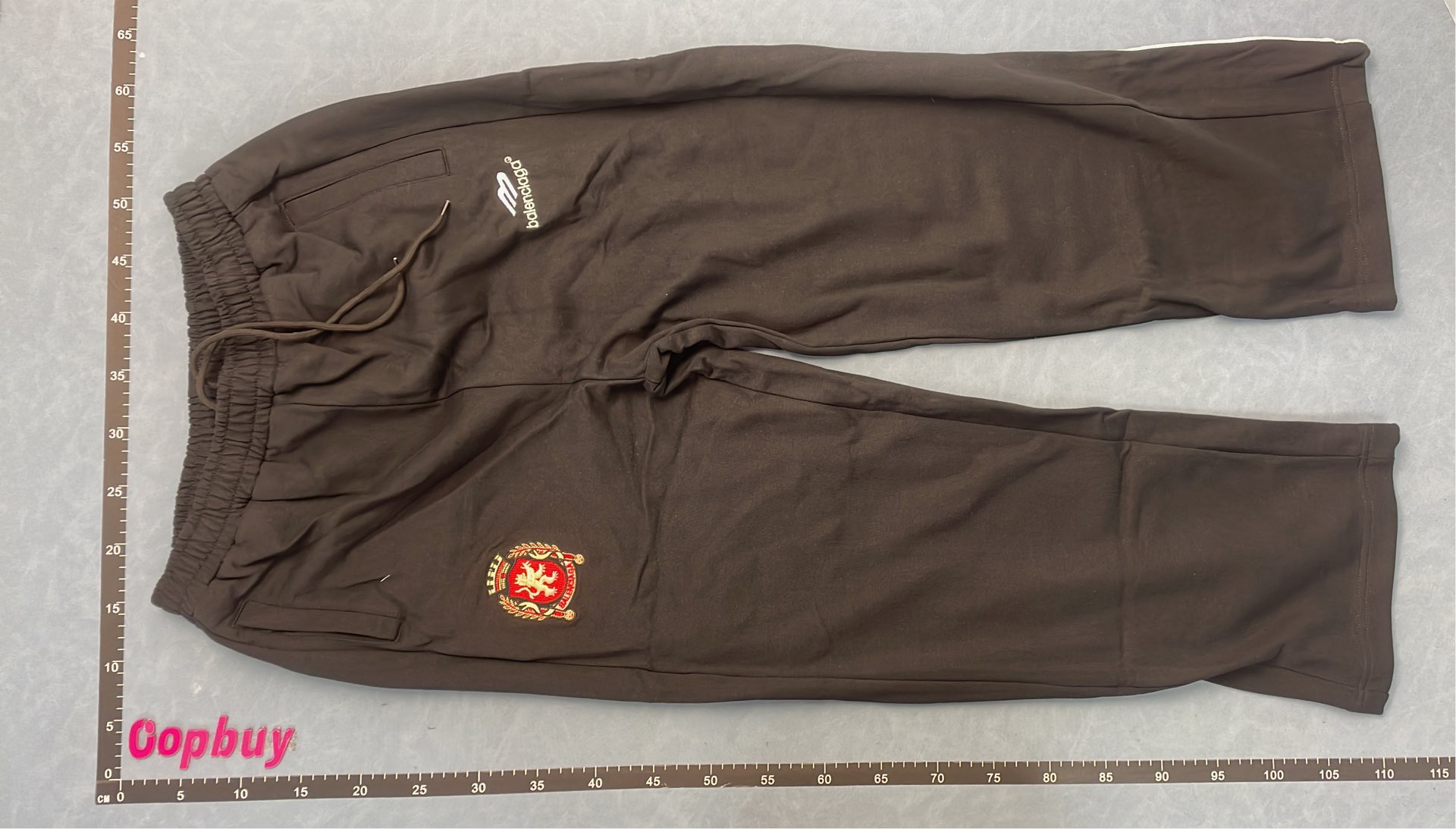 Black Umbro Pants with Embroidered Crest and Logo