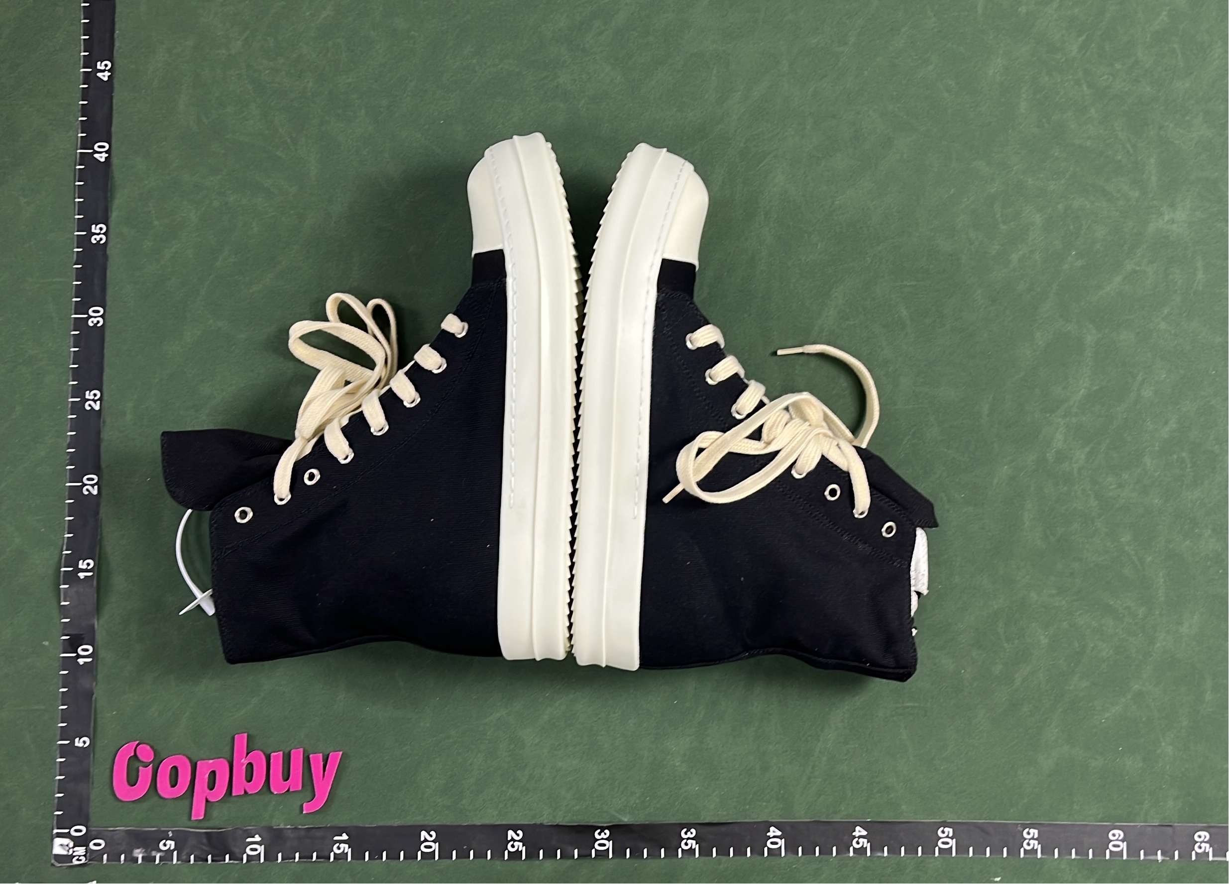 Black High Top Canvas Sneakers with White Sole and Zipper