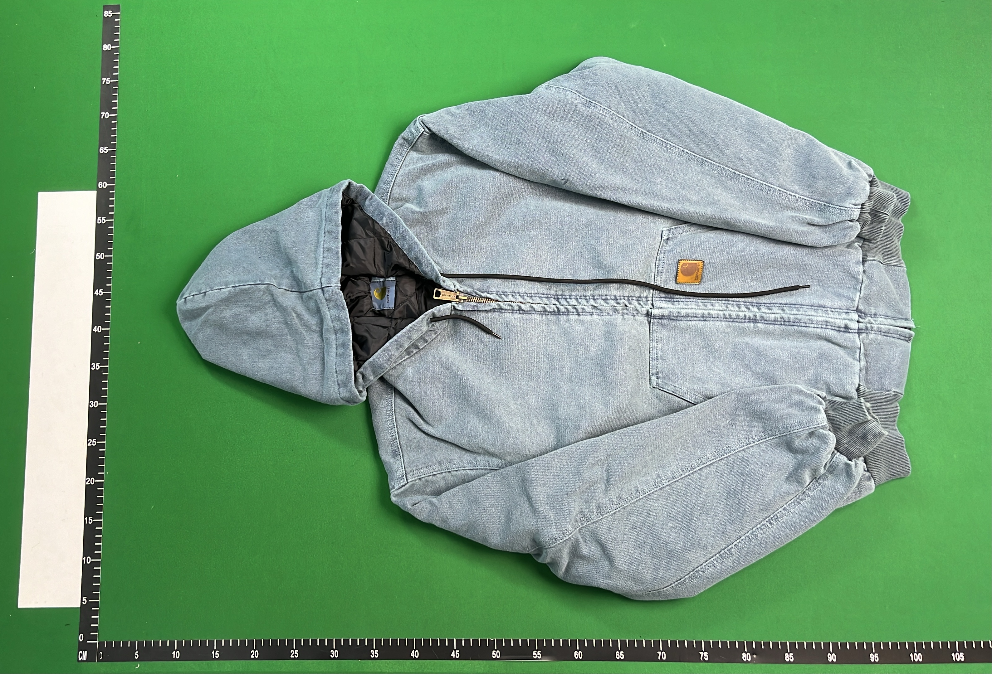 Carhartt Dark Gray Hooded Zip-Up Sweatshirt