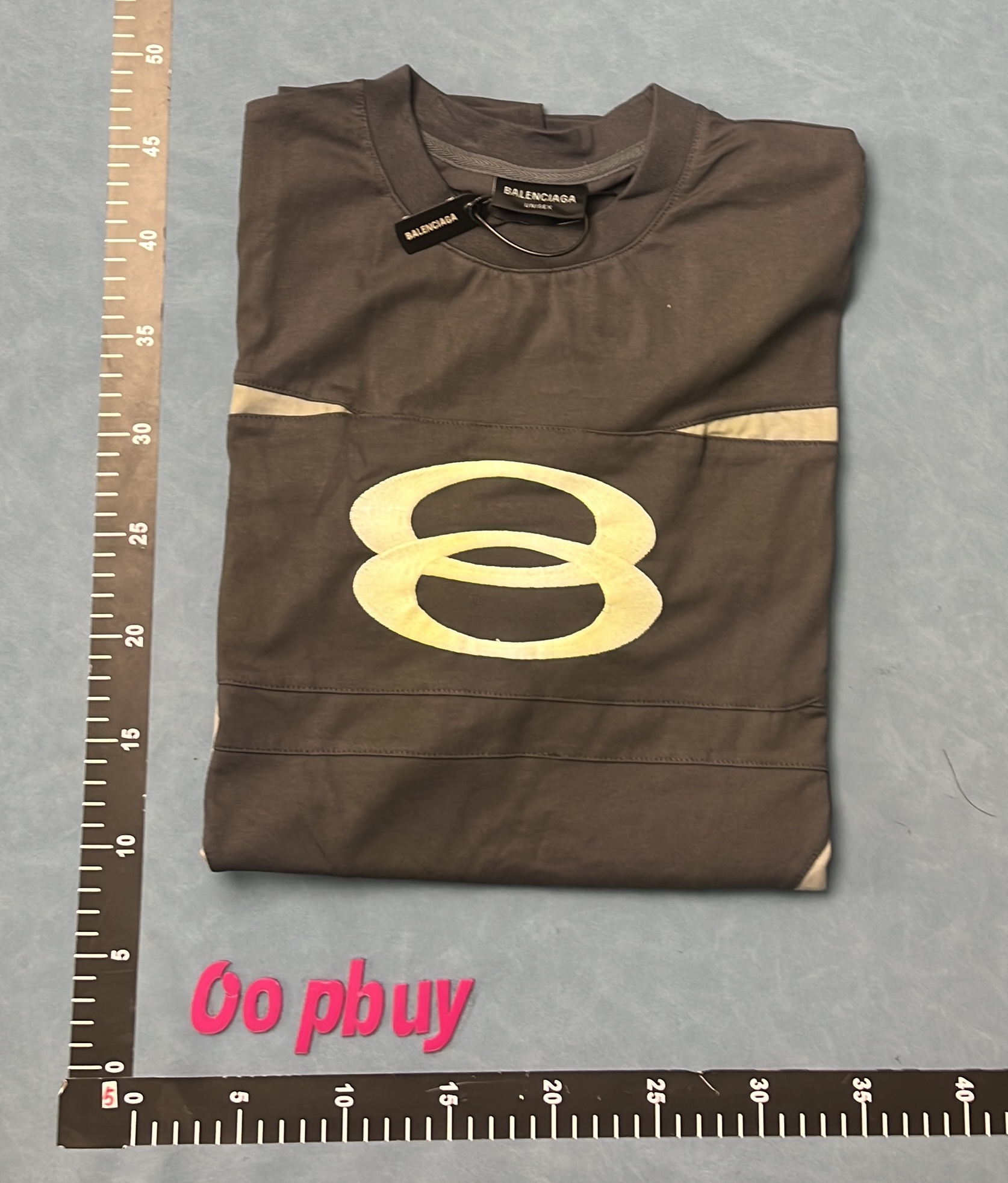 Black 8 Logo T-Shirt with Reflective Stripes