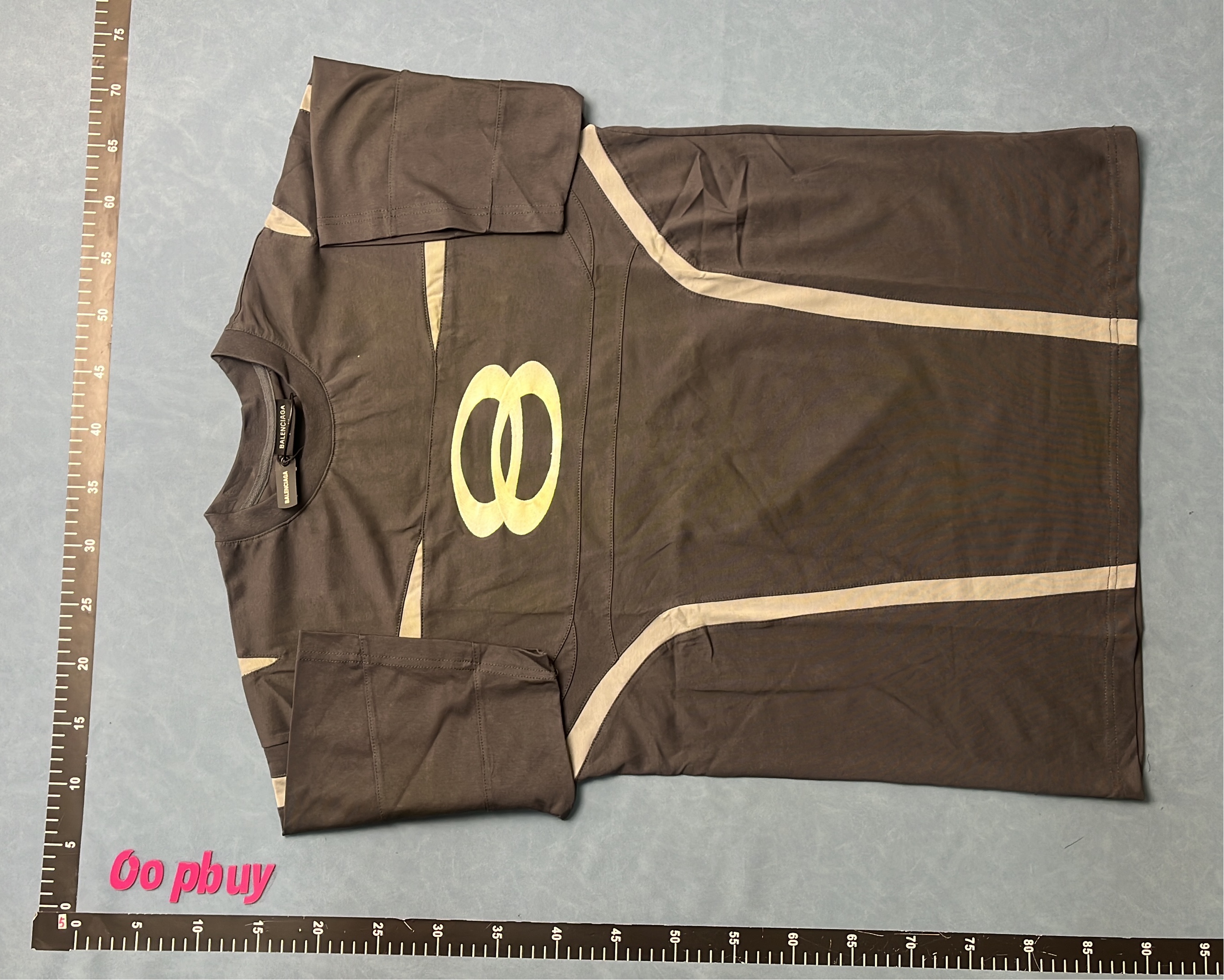 Black 8 Logo T-Shirt with Reflective Stripes