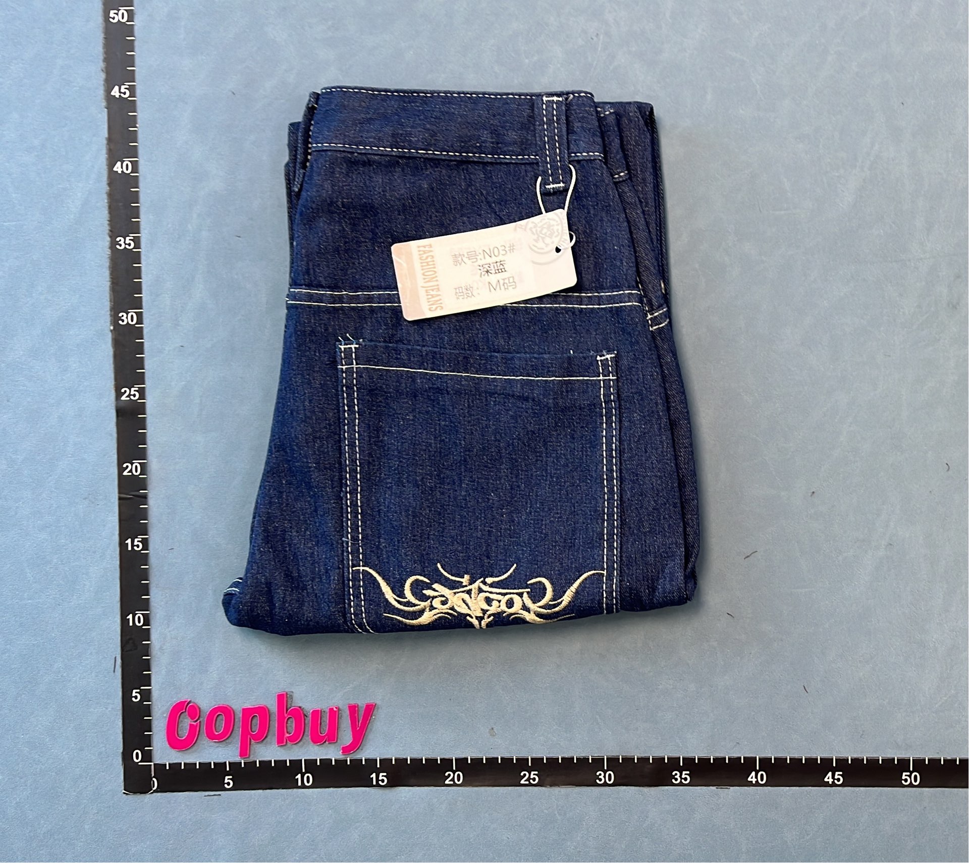 BIG BOY Denim Jeans with Cartoon Patch