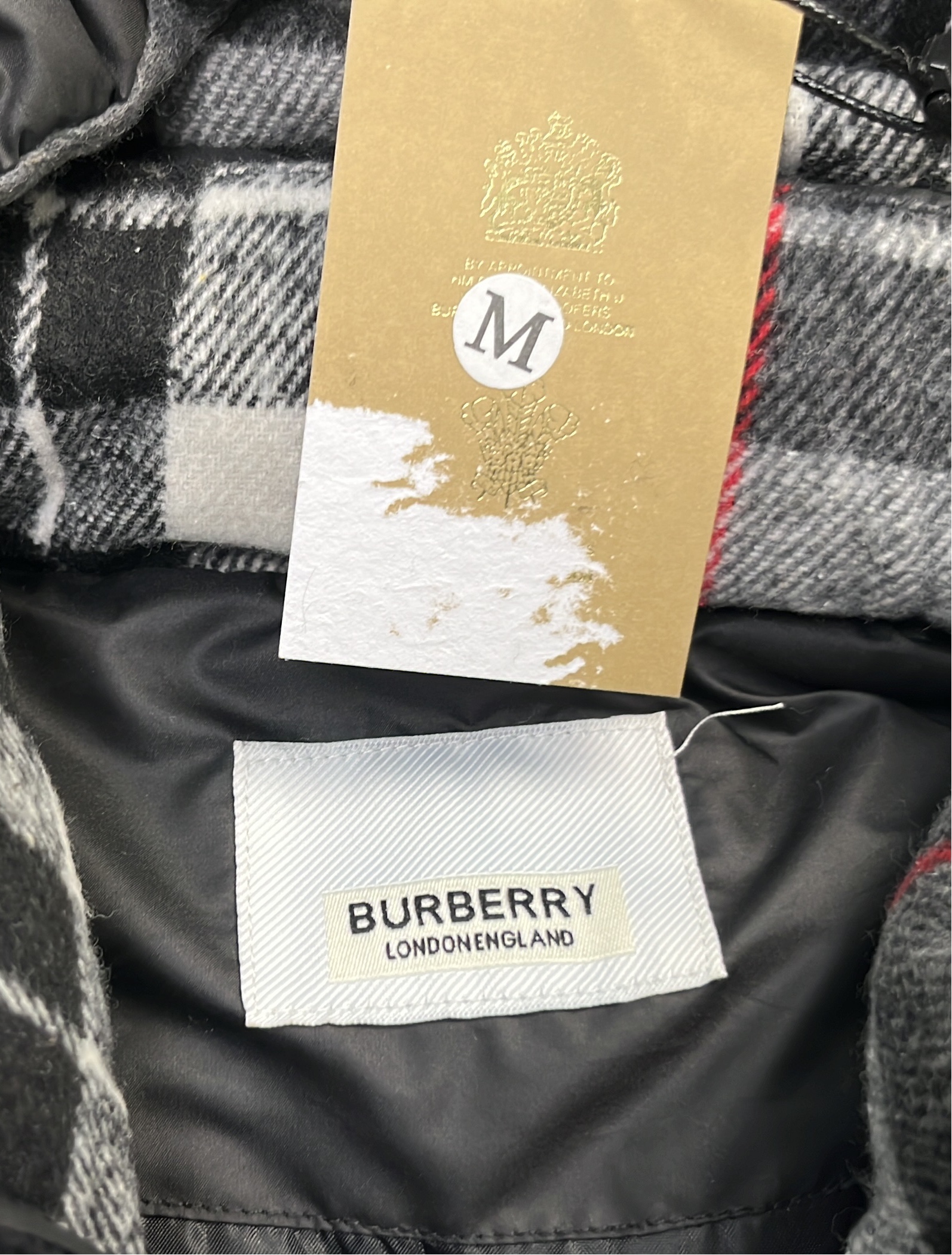 Burberry Black Quilted Down Jacket with Hood