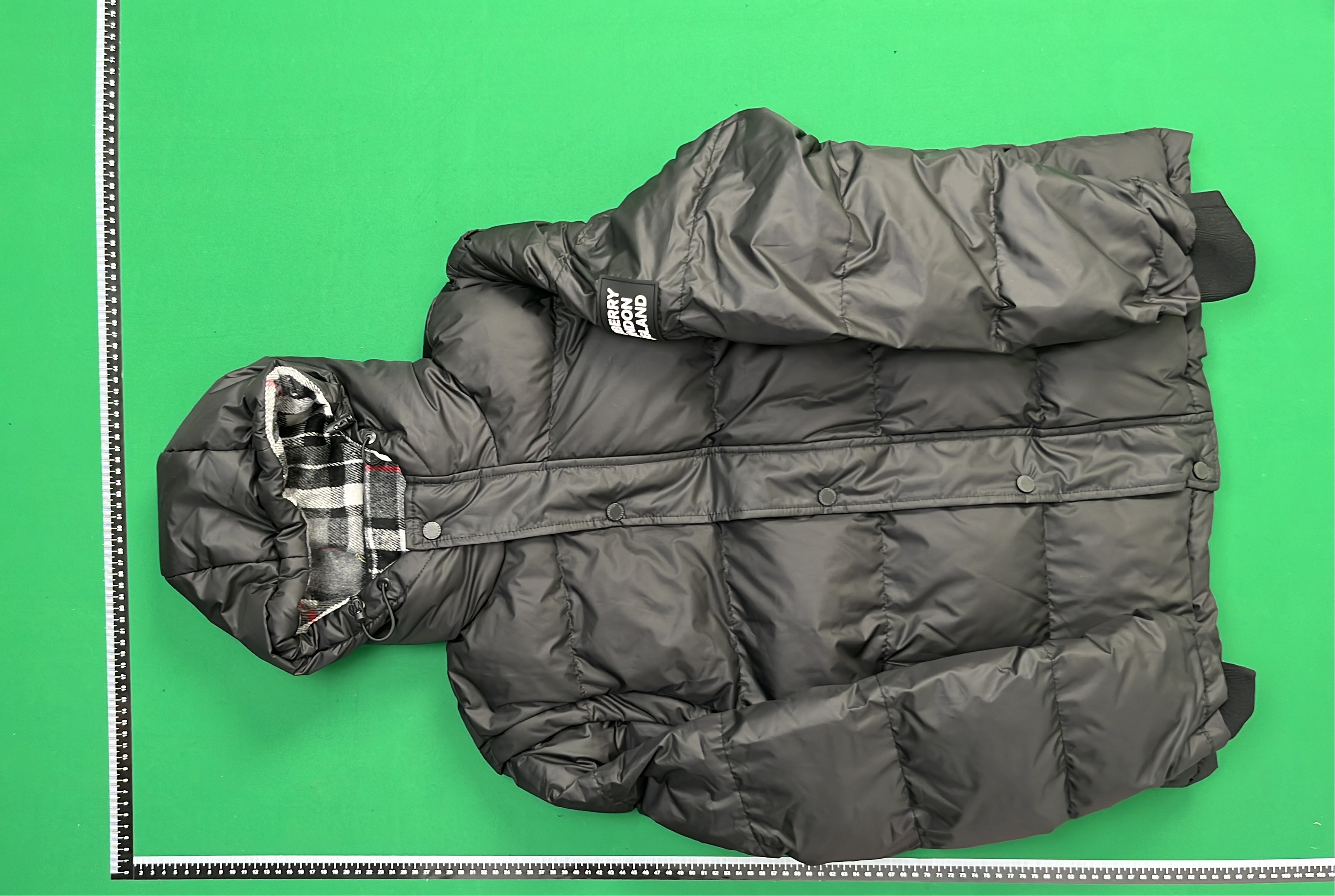 Burberry Black Quilted Down Jacket with Hood