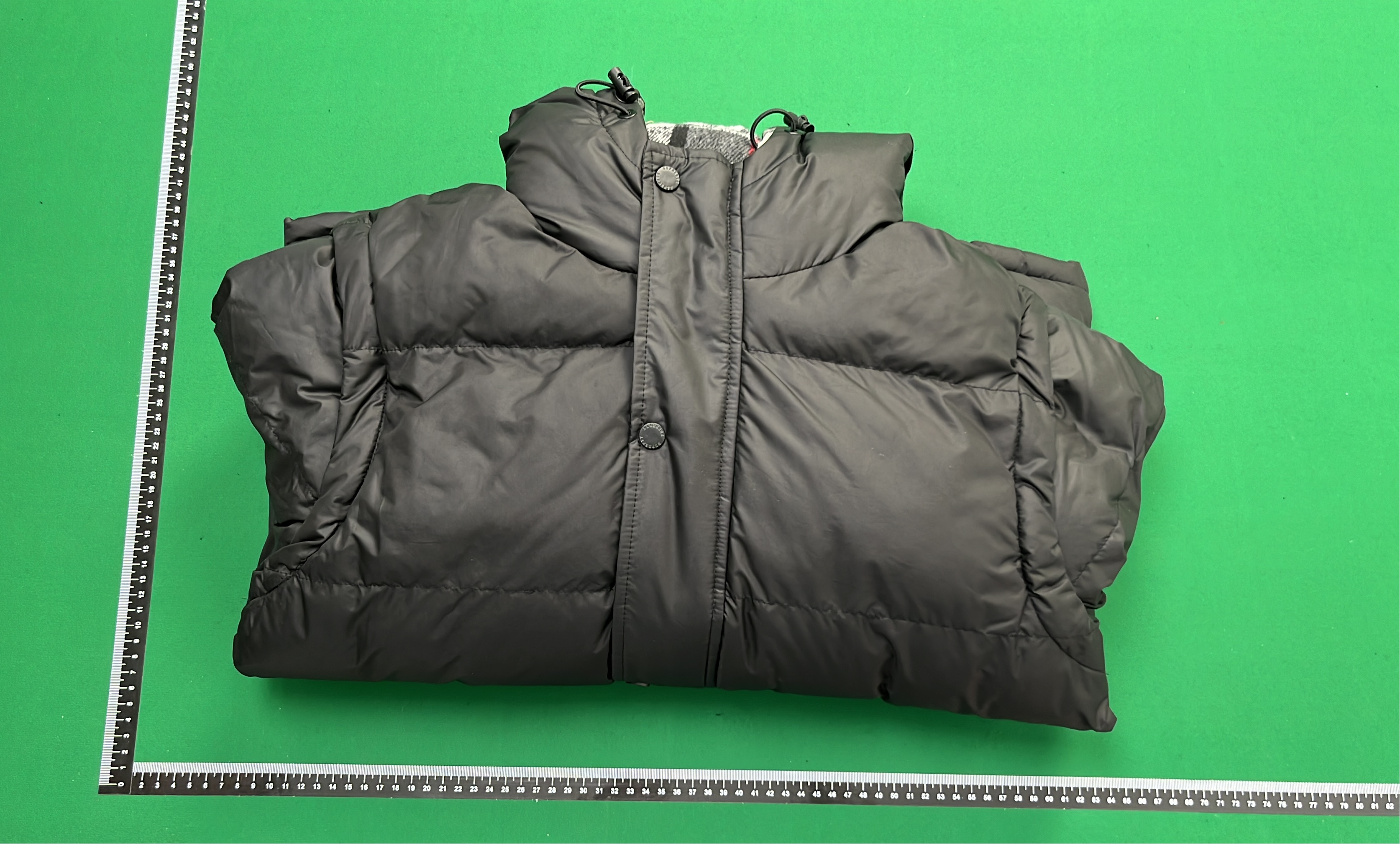 Burberry Black Quilted Down Jacket with Hood