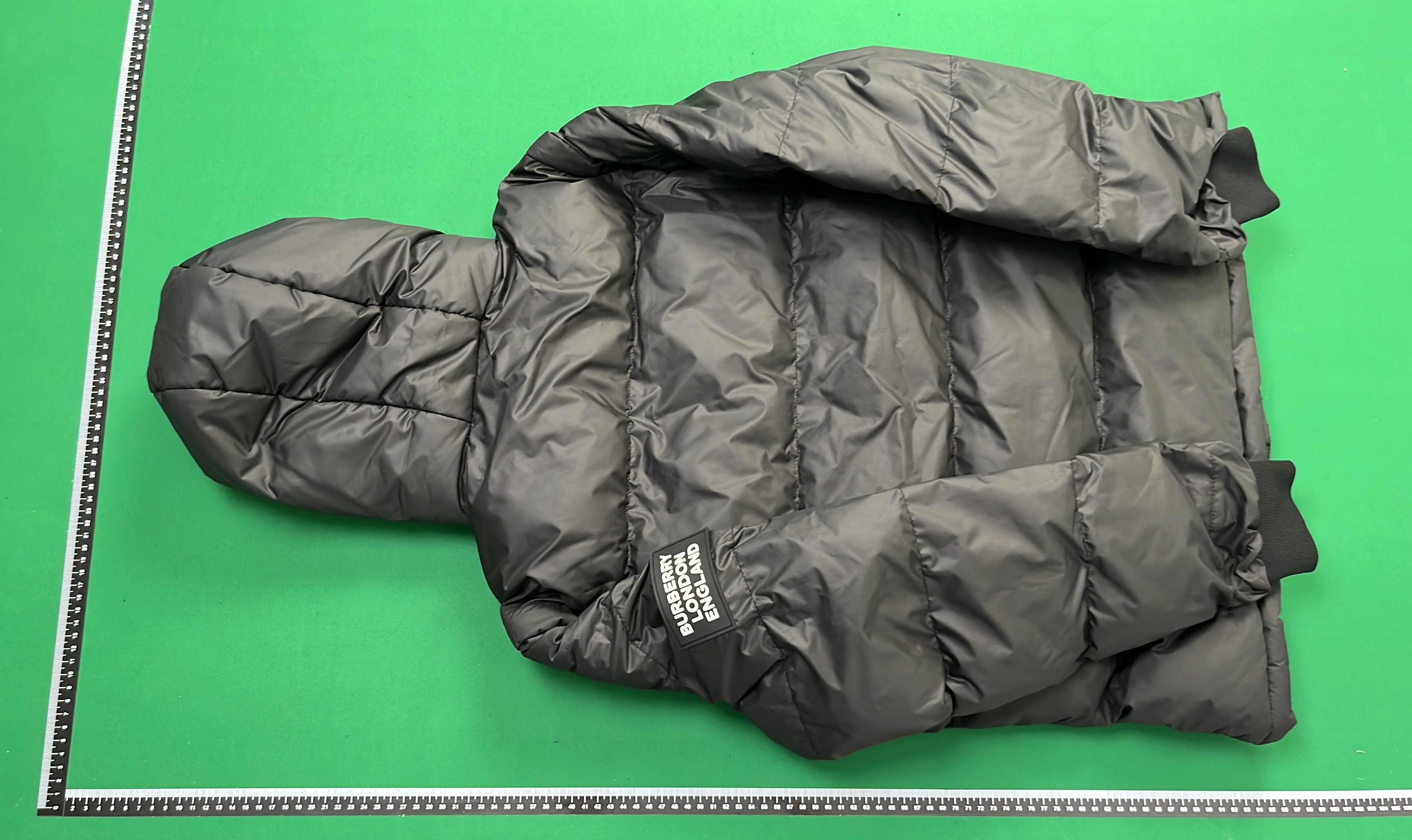 Burberry Black Quilted Down Jacket with Hood