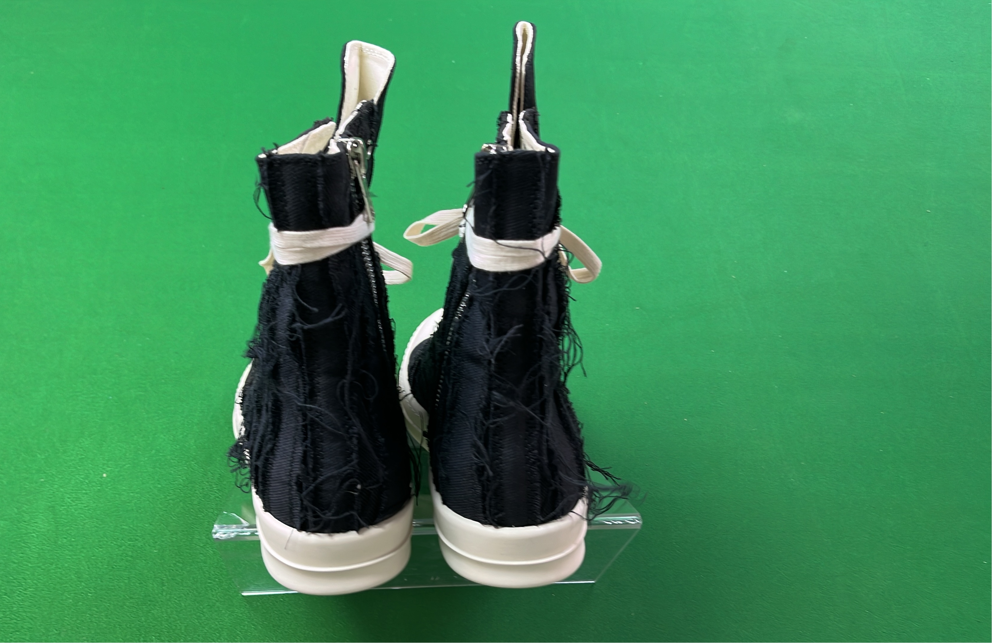 Pink Lace-Up High Top Sneakers with Zipper Detail
