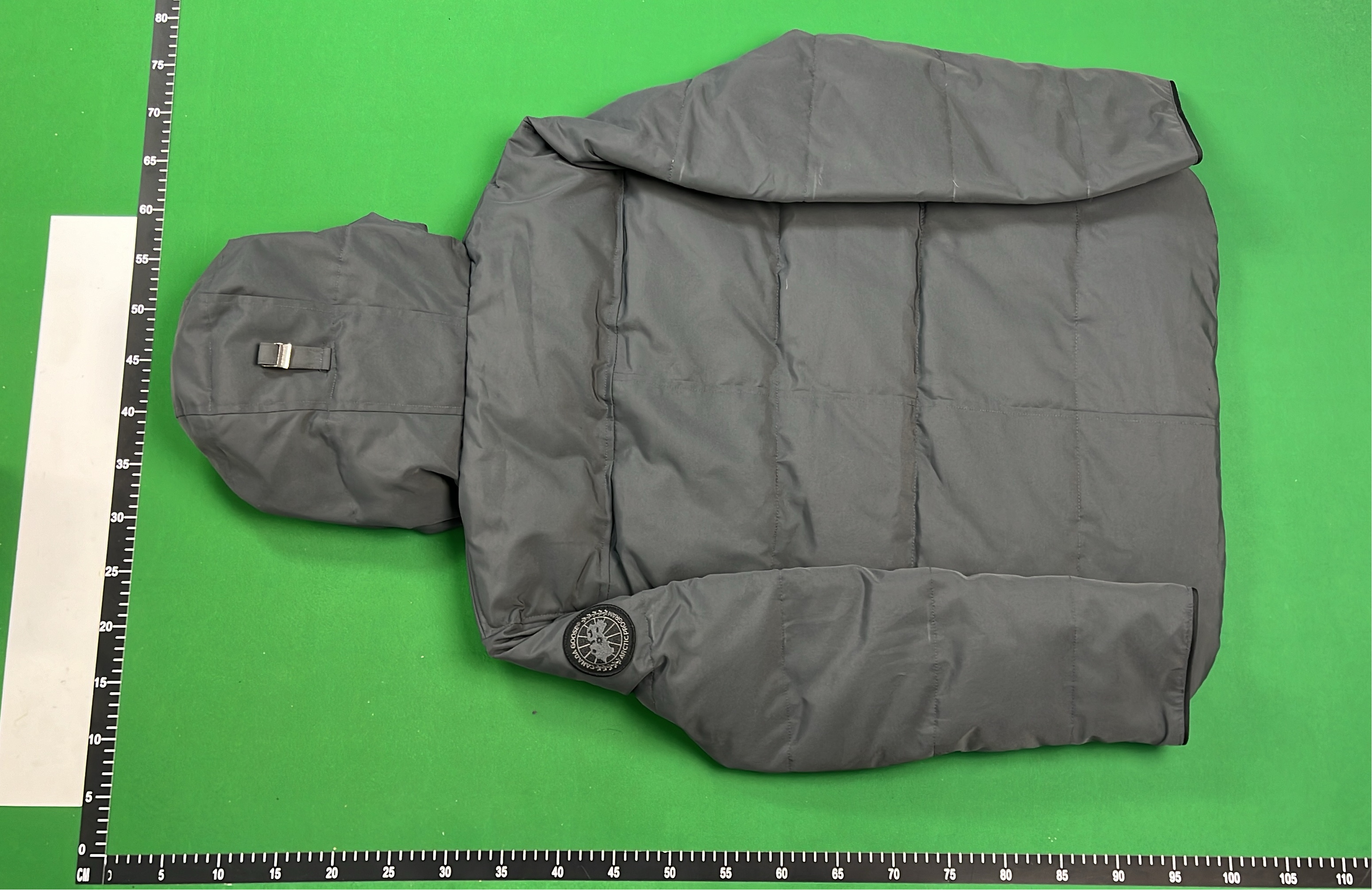 Stone Island Grey Puffer Jacket with Hood
