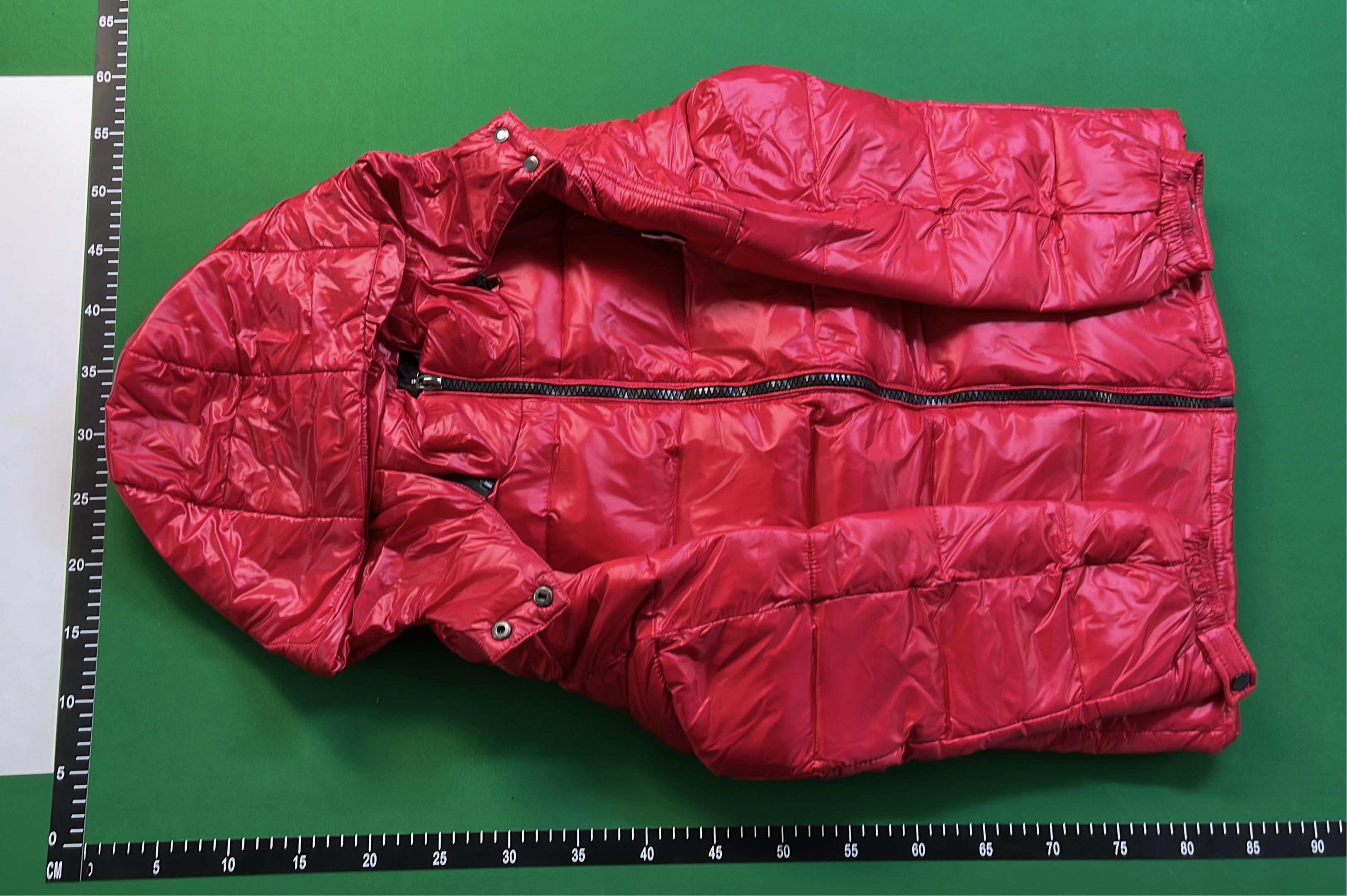 Red Hooded Down Jacket for Women - Warm Winter Coat