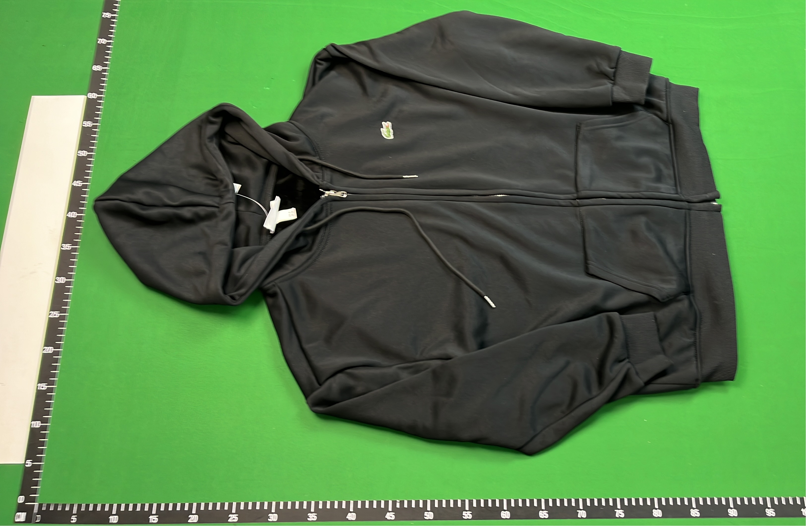 Lacoste Men's Zip-Up Hoodie Sweatshirt with Crocodile Logo